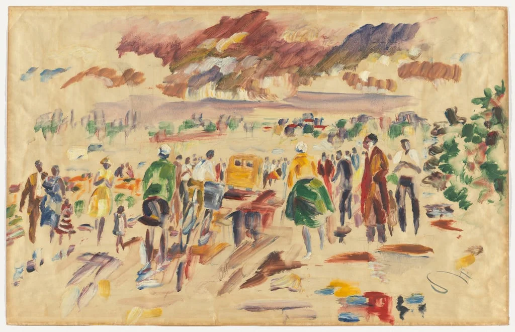 Untitled, by Kingsley Sambo, oil, 1962