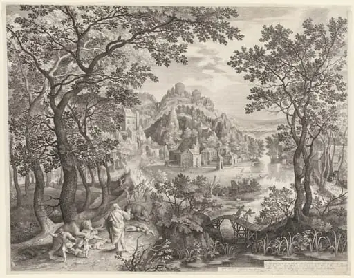 Elisha Cursing the Children of Bethel Who Are Being Devoured by the Bears