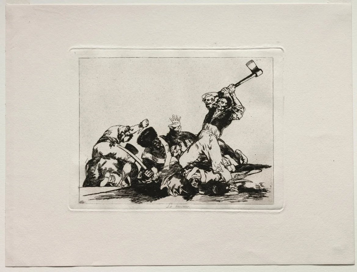 The Horrors of War:  The Same, by Francisco Goya, 1815