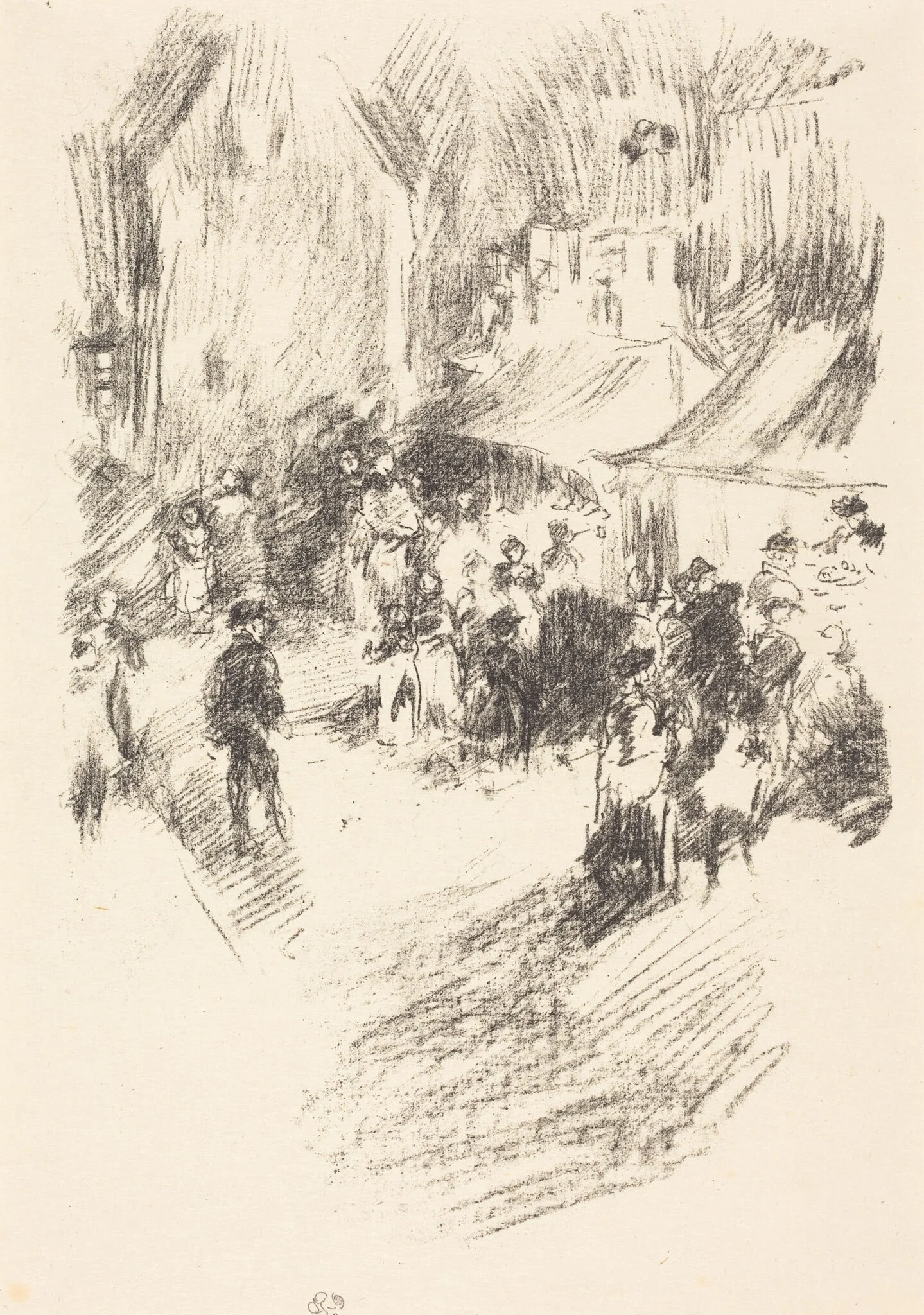 The Fair, by James McNeill Whistler, ink, 1896