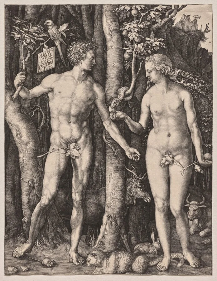 Adam and Eve, by Albrecht Dürer, 1504