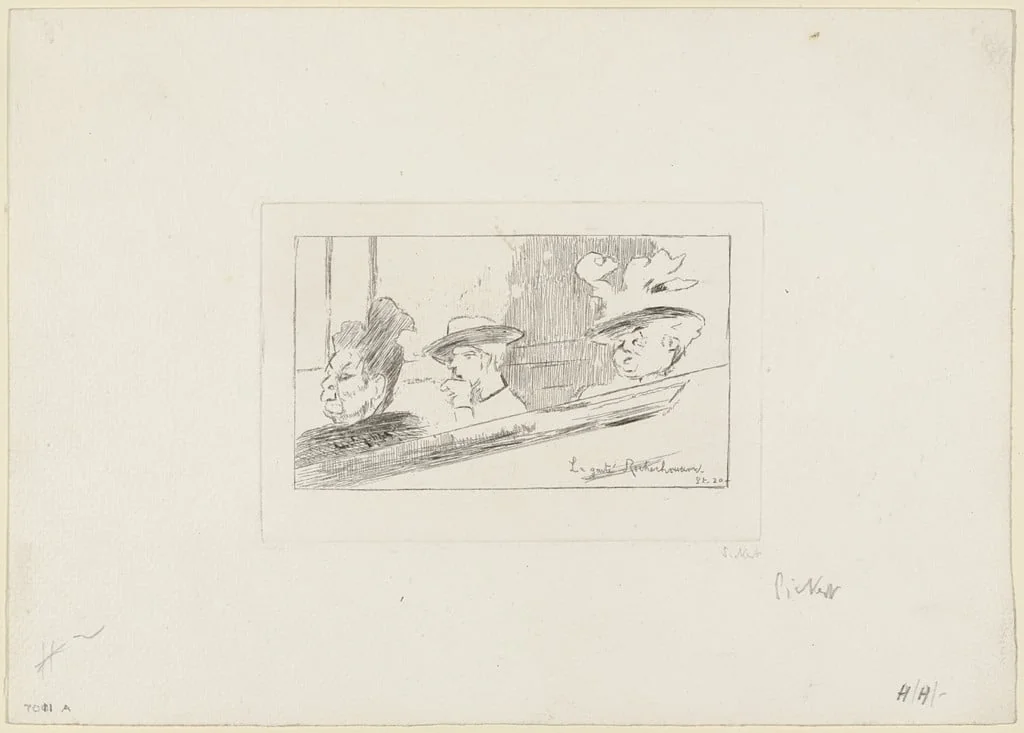 Untitled, by Walter Sickert, ink, 1920
