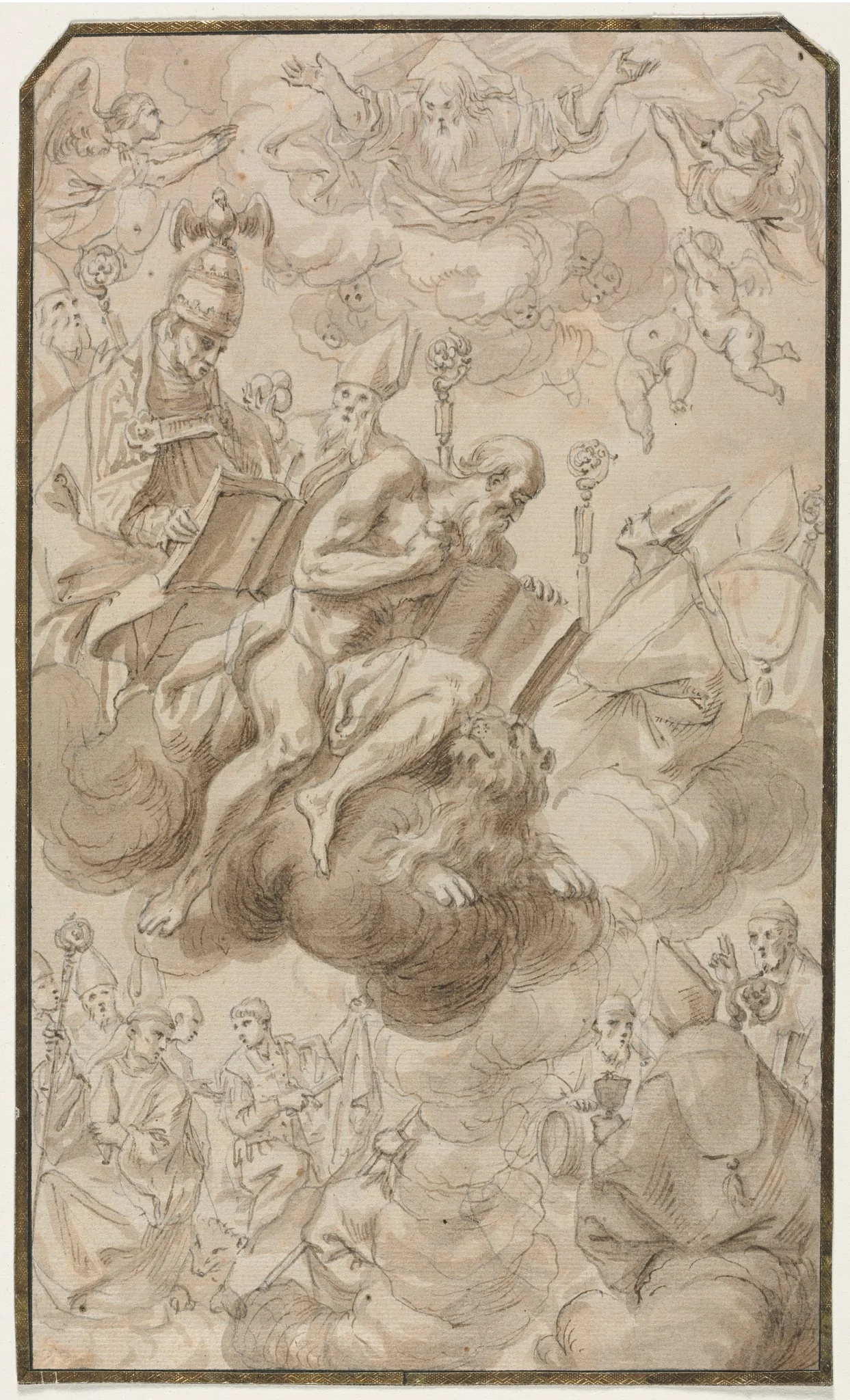 Ascension of Saint Jerome, by Karel Škréta, 1604