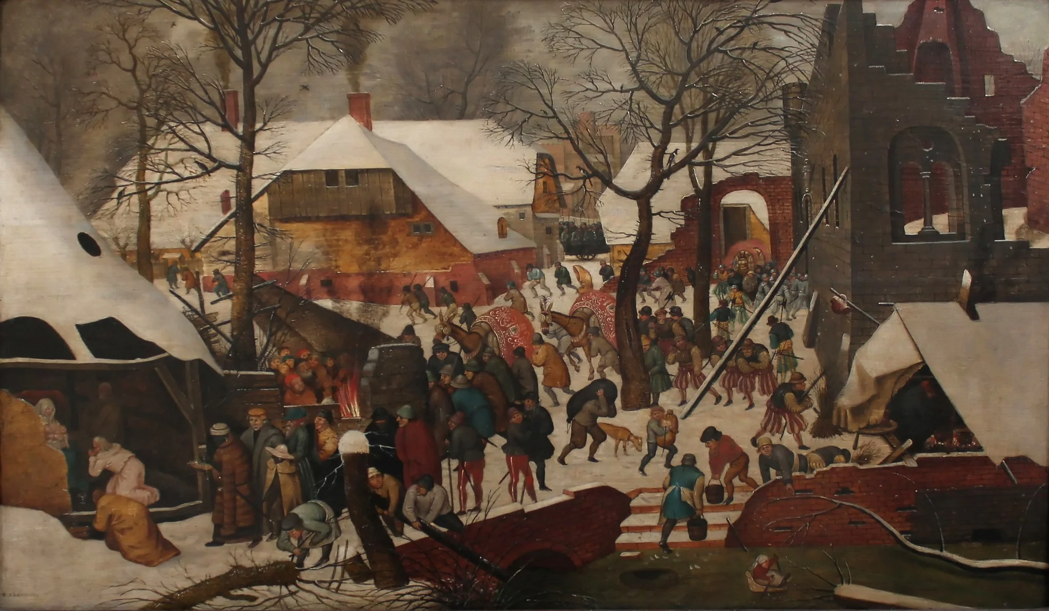 Adoration of the Magi in the Snow