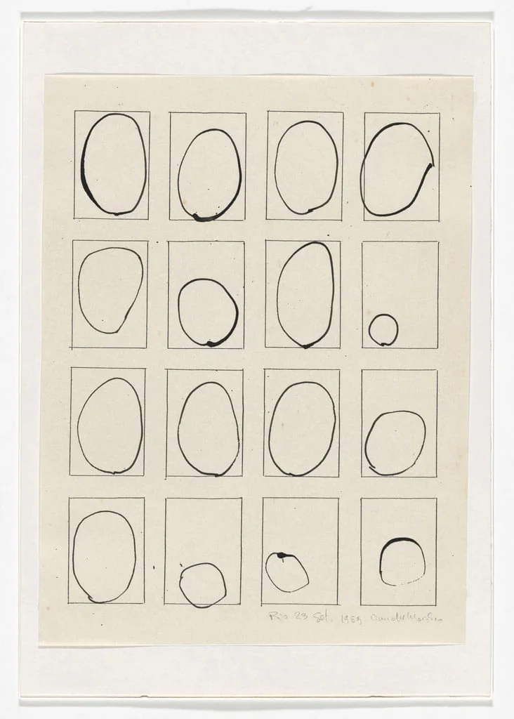 Untitled, by Anna Maria Maiolino, ink, 1989