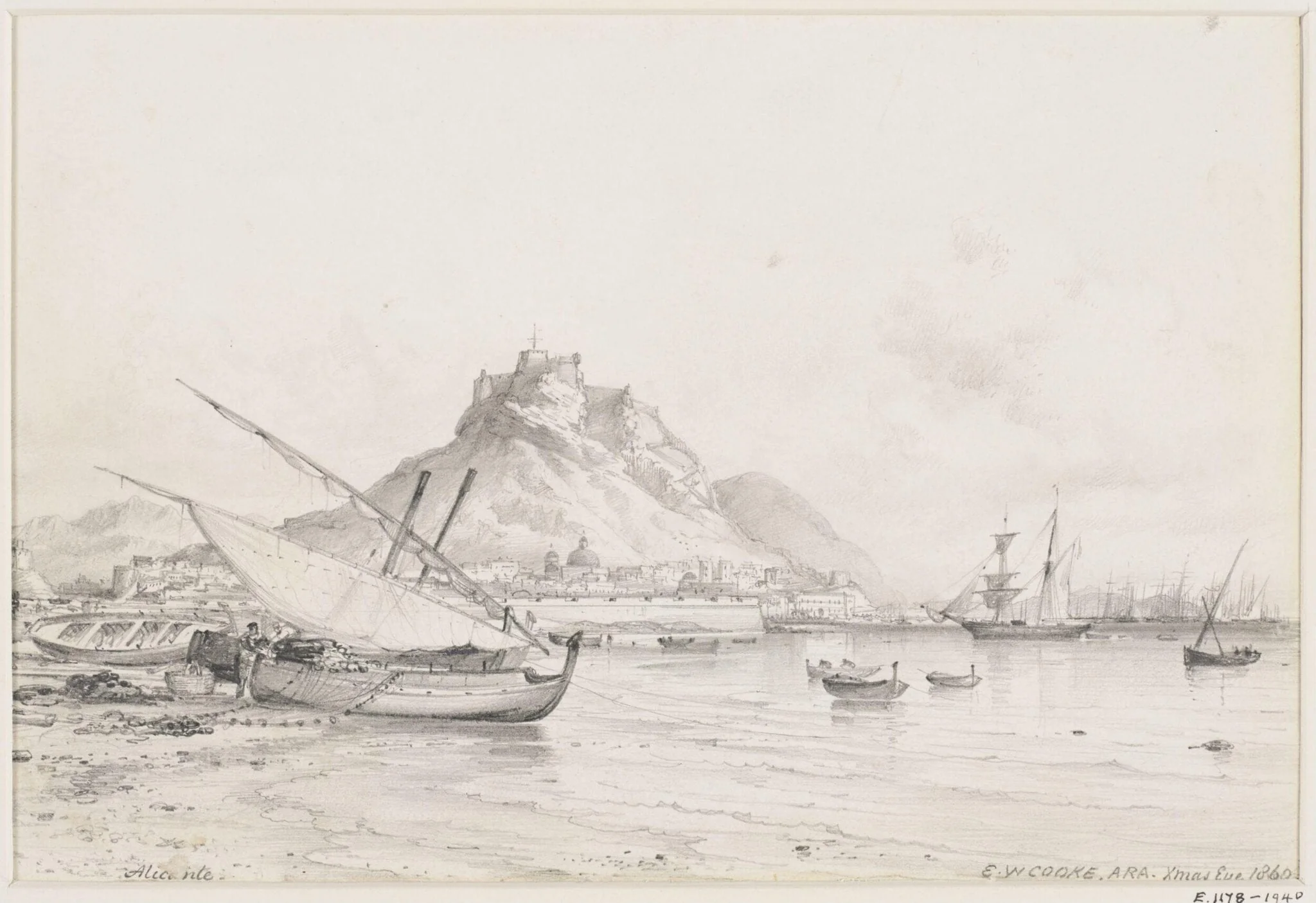 Alicante, by Edward William Cooke, 1860
