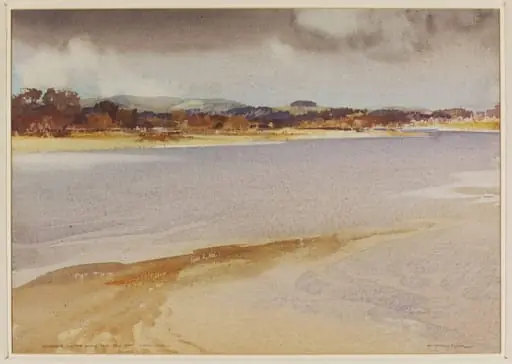 Fishbourne and the Downs from Dell Quay