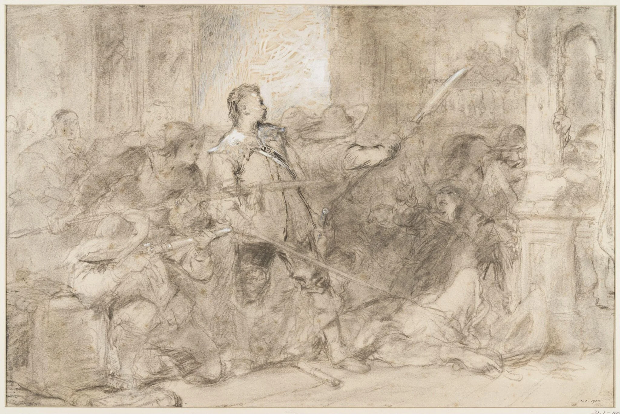 A fight between Cavaliers and Puritans