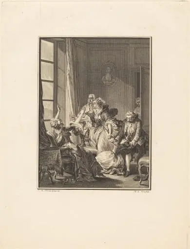 Julie s'évanouit dans un fauteuil