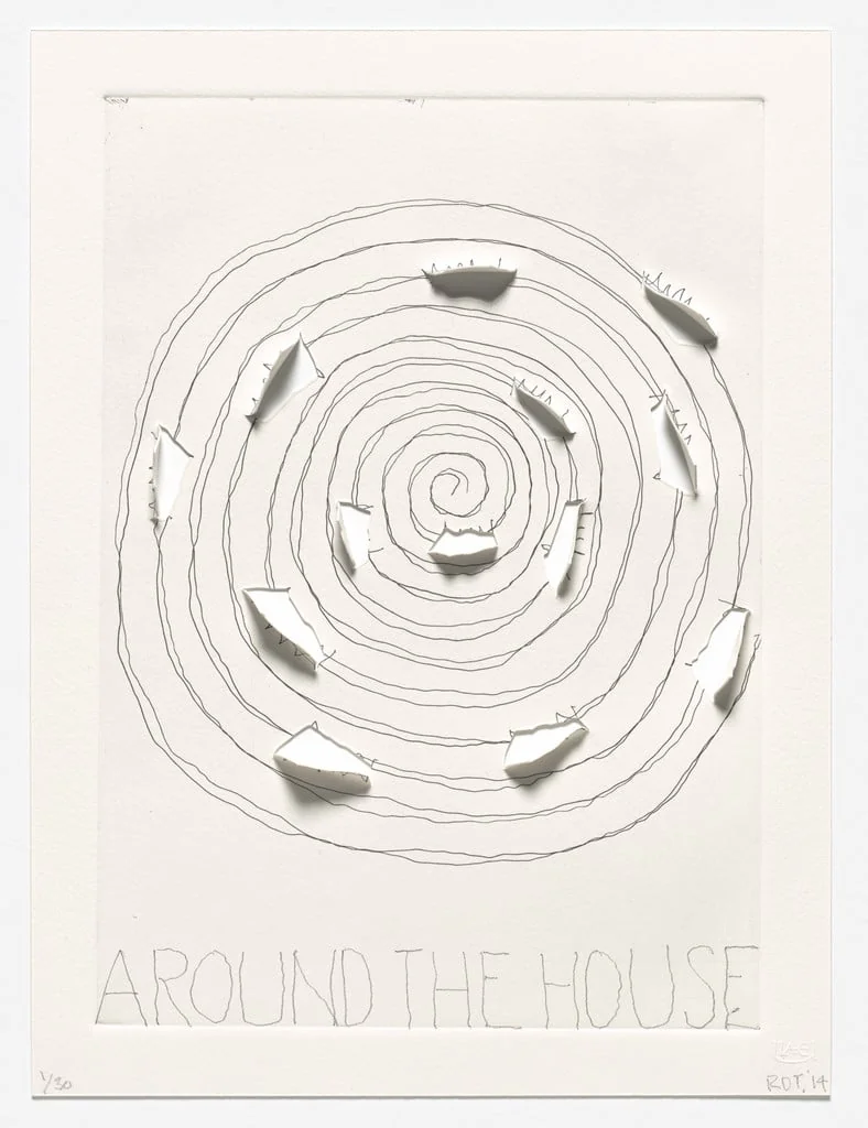 Untitled, by Richard Tuttle, ink, 2014