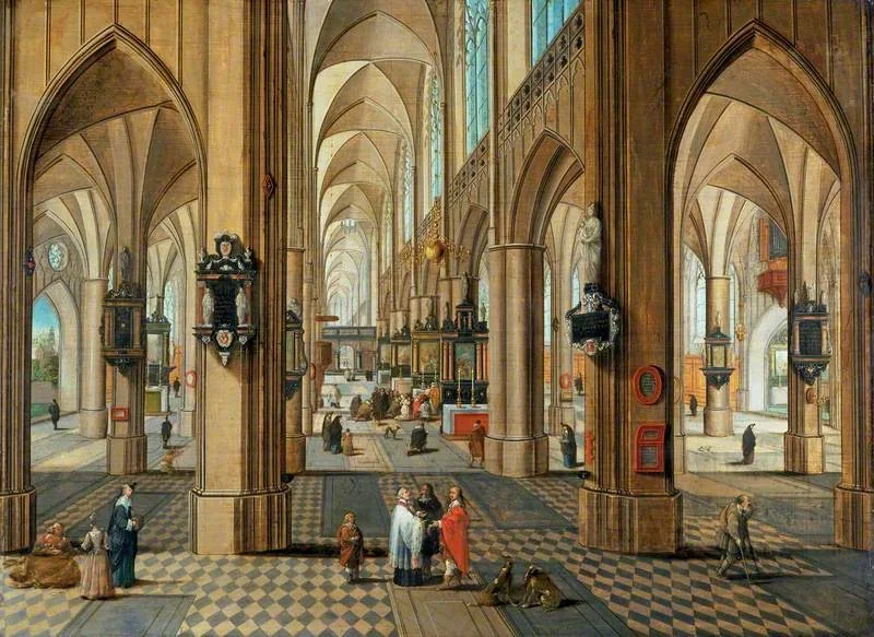 Interior of Antwerp Cathedral