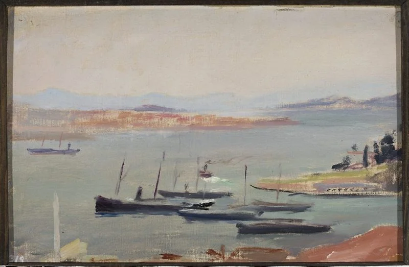 On a ship, at the entry to Bosporus. From the journey to Constantinople