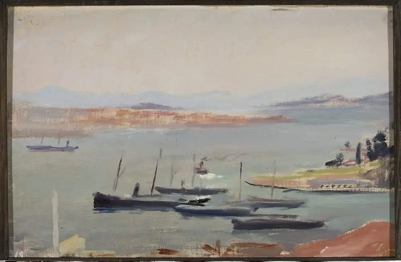 On a ship, at the entry to Bosporus. From the journey to Constantinople
