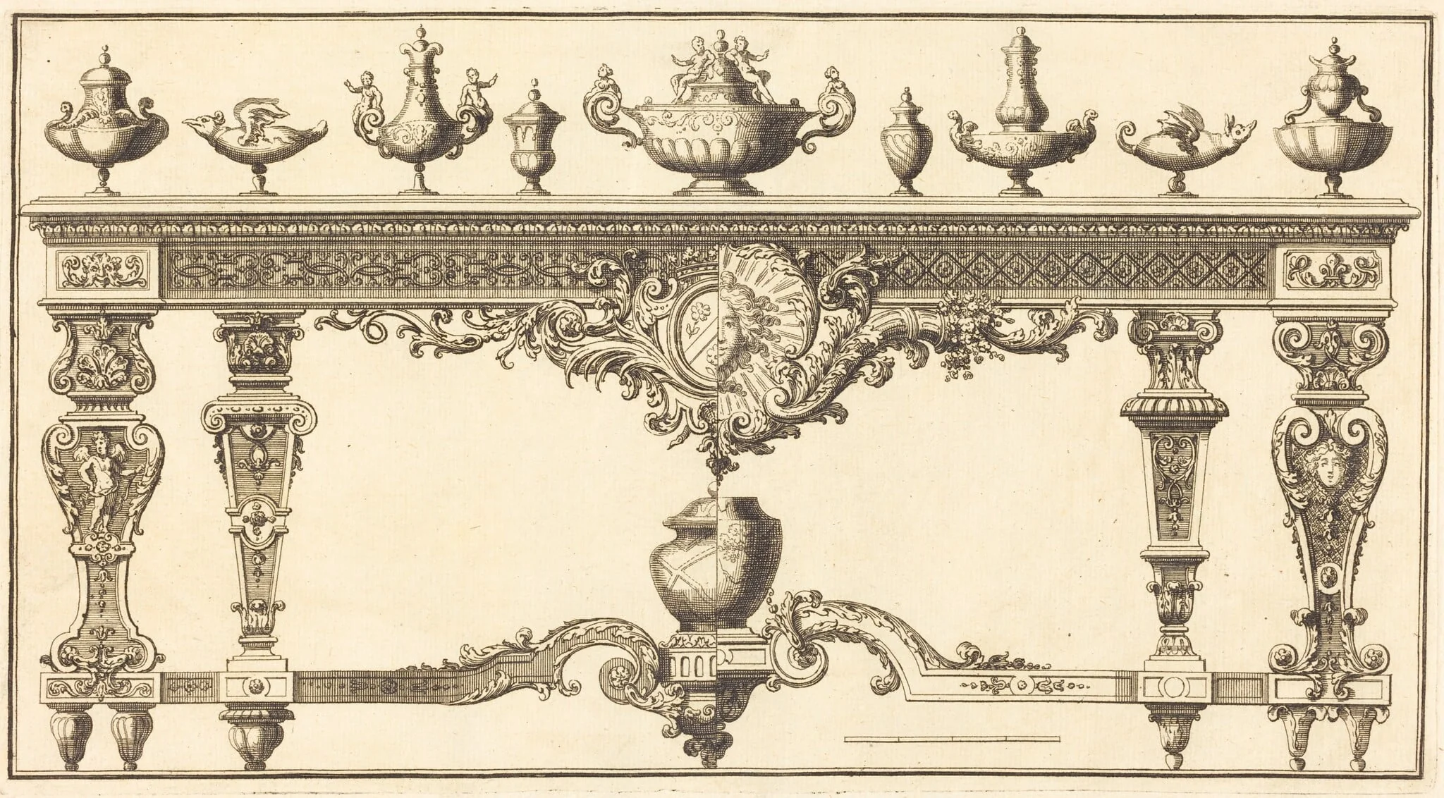 Livre de Tables, by Pierre Lepautre, ink, 1702