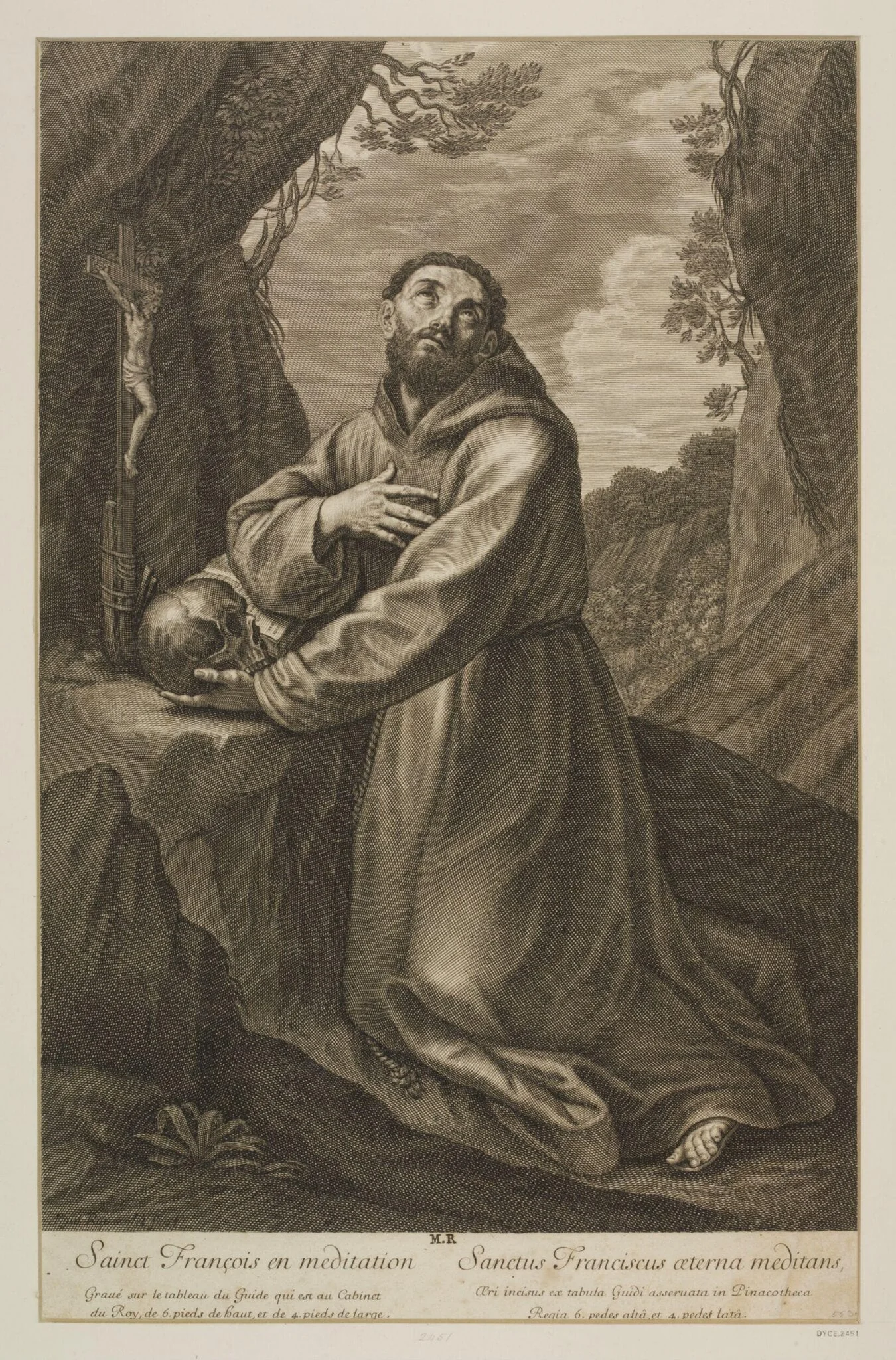 St. Francis in Ecstasy, by Gilles Rousselet, 1625