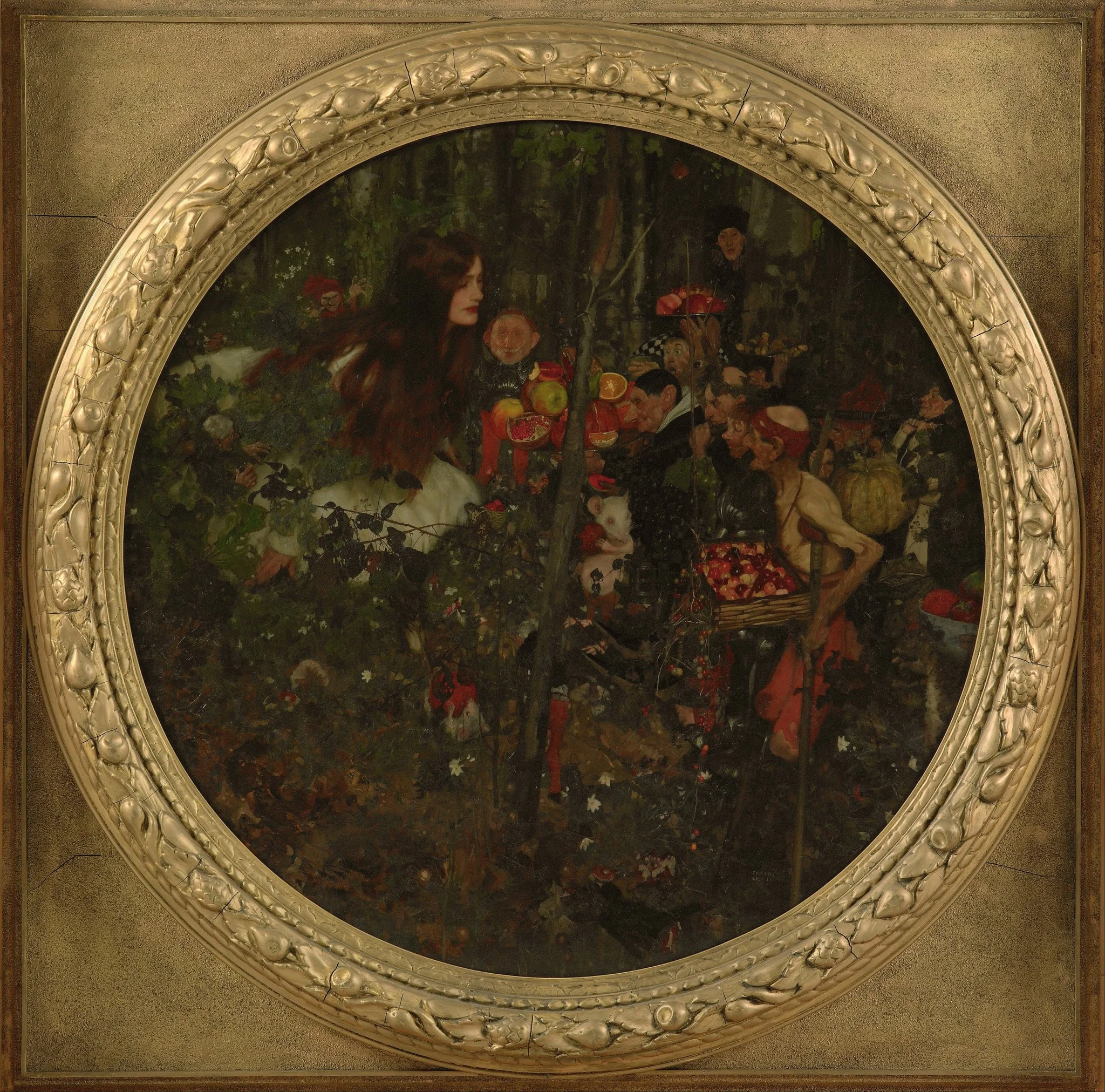 Goblin market, by Frank Craig, oil, 1911