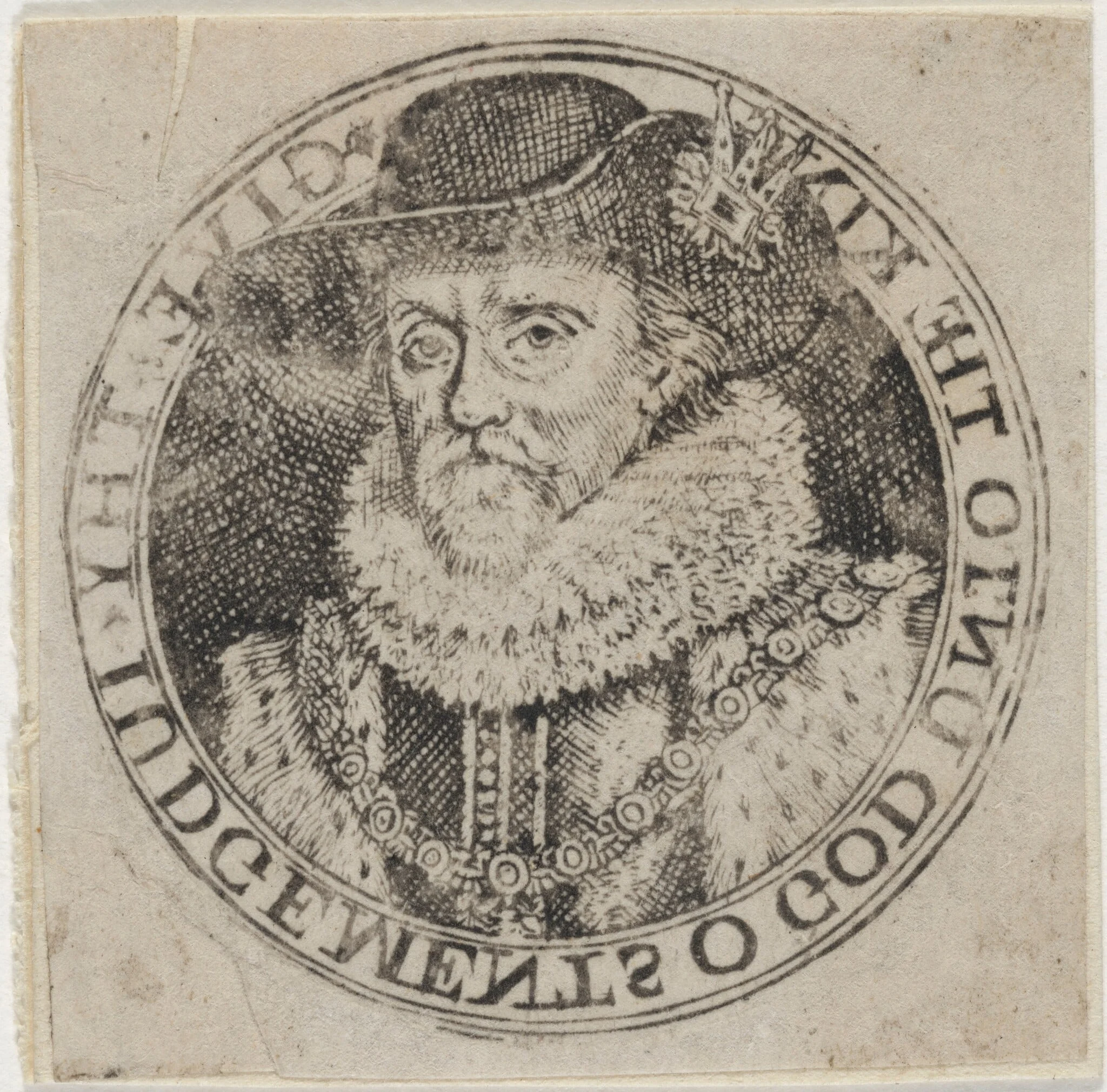 James I, King of England, by Dutch 17th Century, ink, 1650