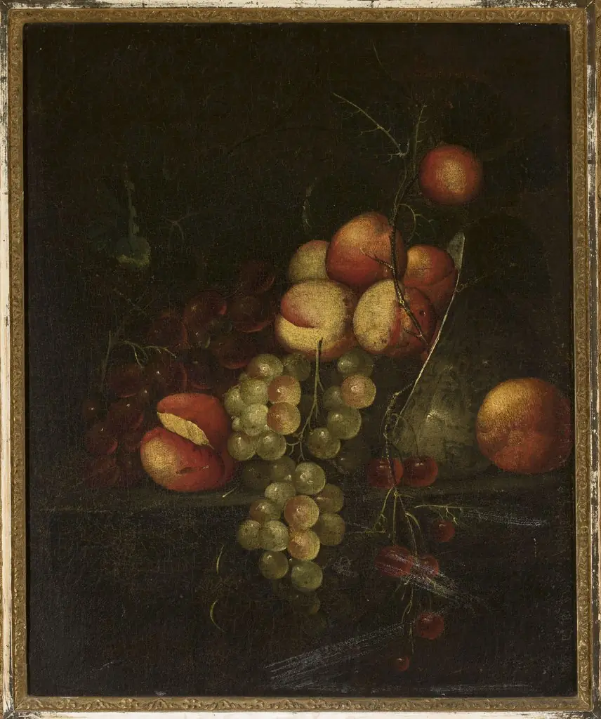 Still life – apples and grapes
