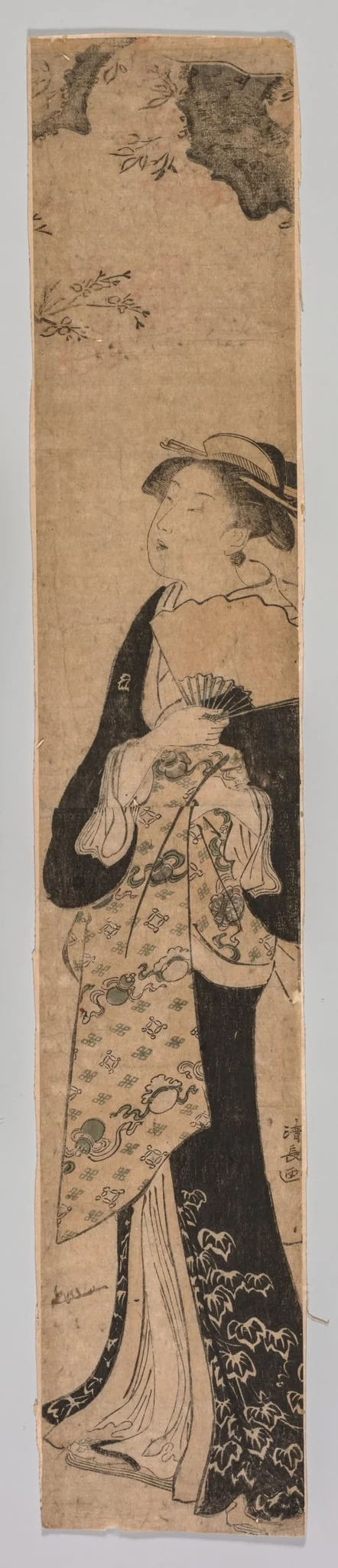 A Beauty in Spring, by Torii Kiyonaga, 1784