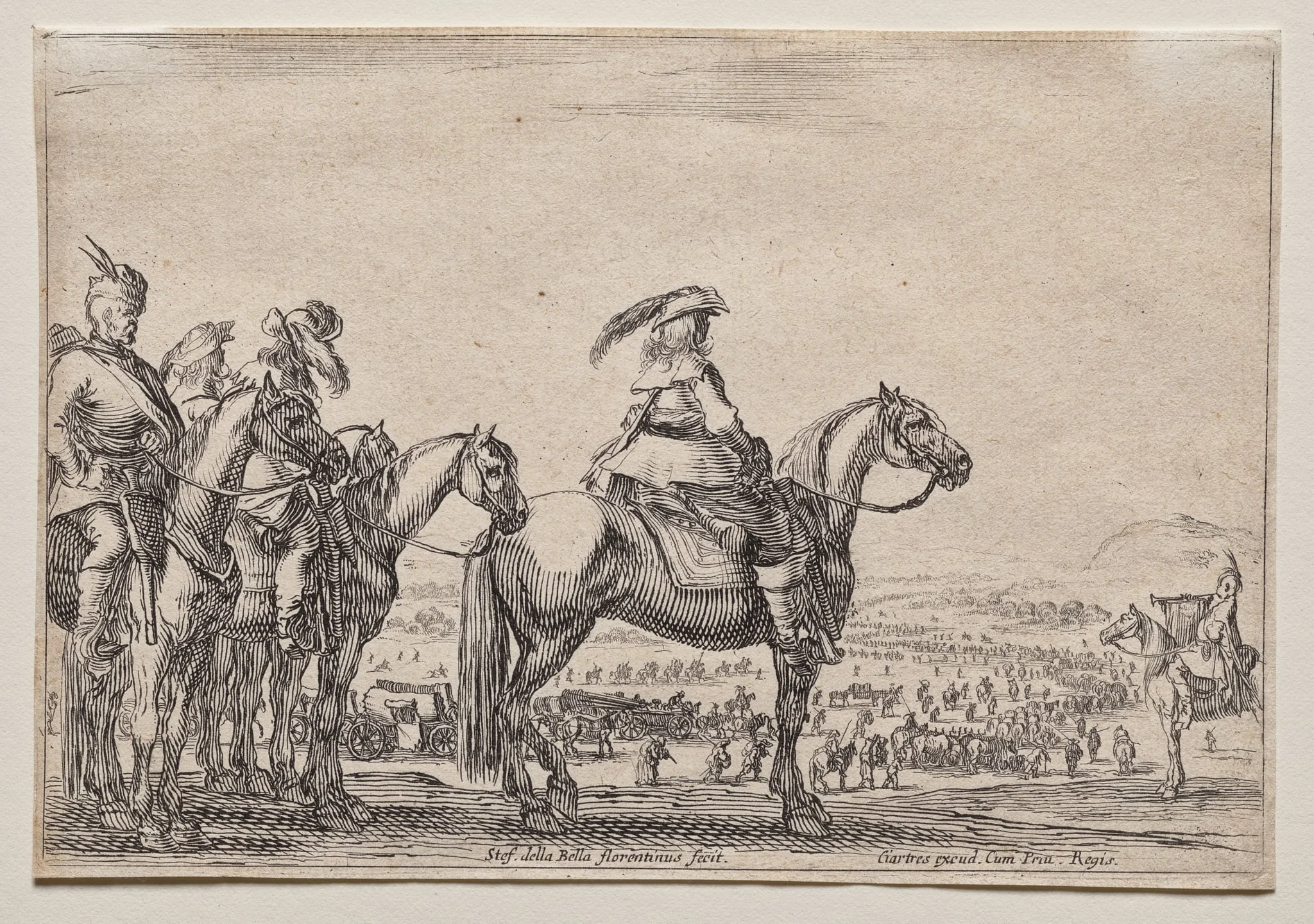An Enemy on the March, by Stefano Della Bella, 1645