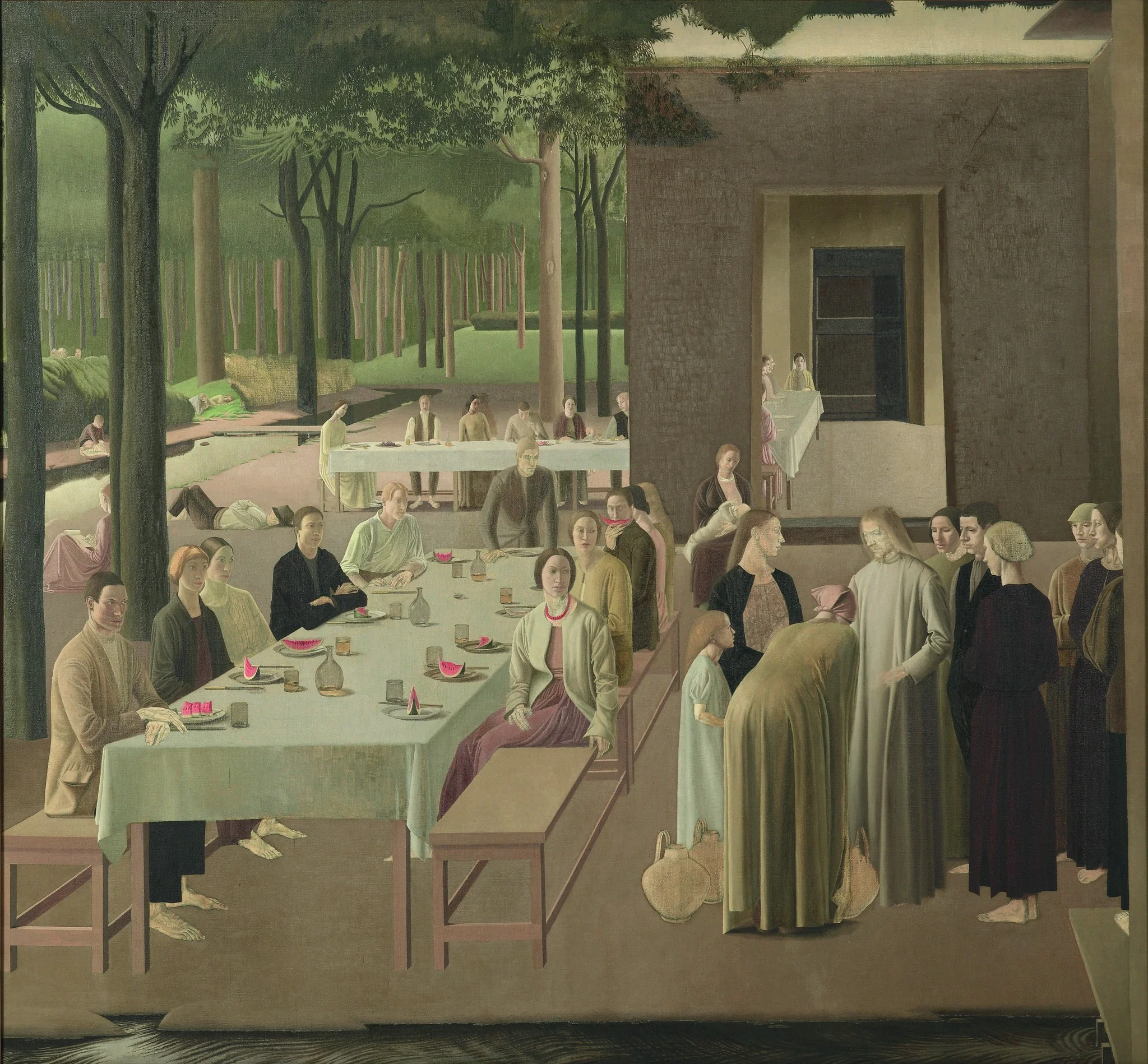 The marriage at Cana, by Winifred Knights, oil, 1923