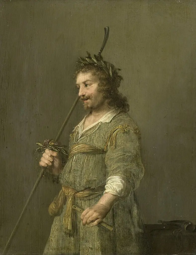 Portrait of a man dressed as a shepherd