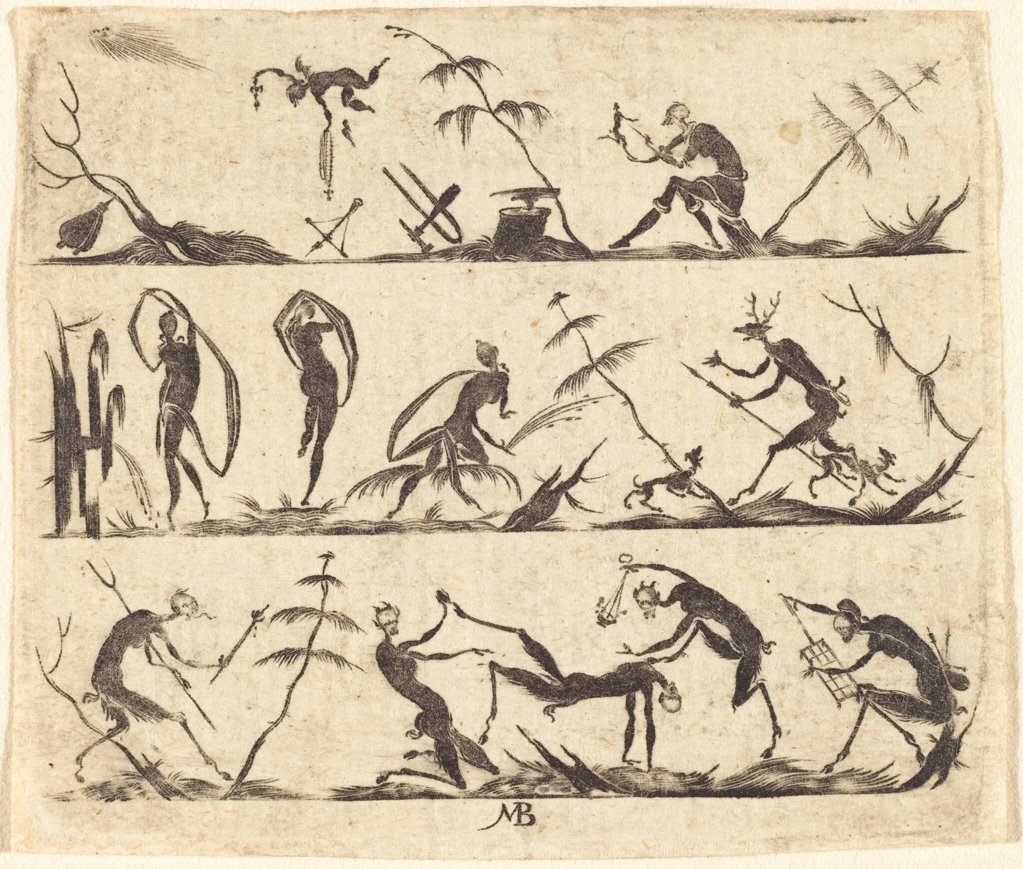 Ornament, by Mathias Beutler, ink, 1602