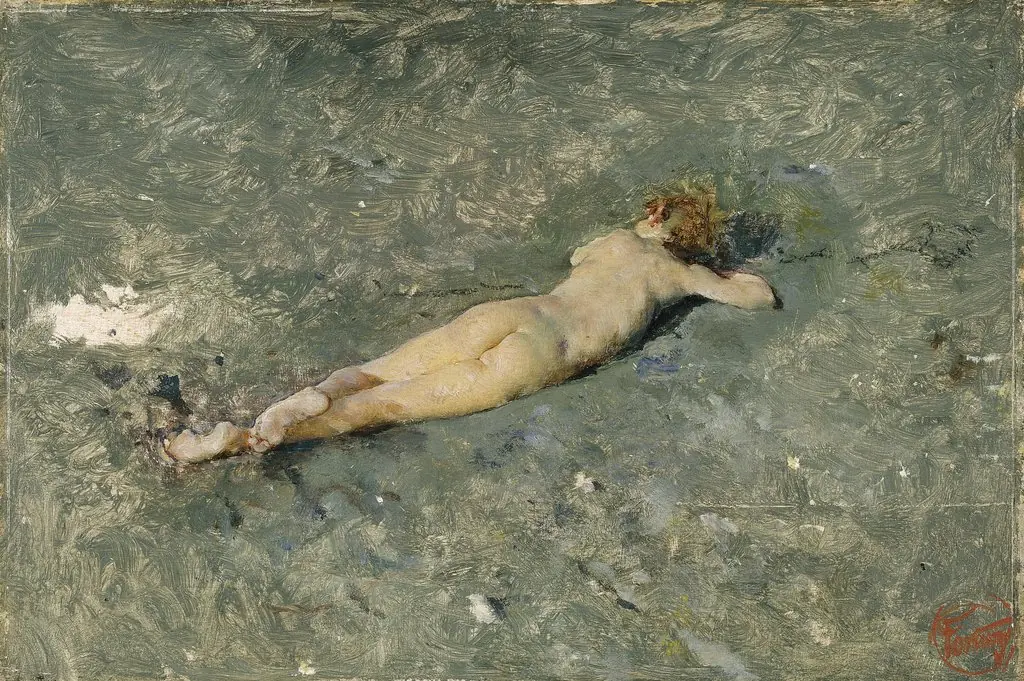 Nude Boy on the Beach at Portici