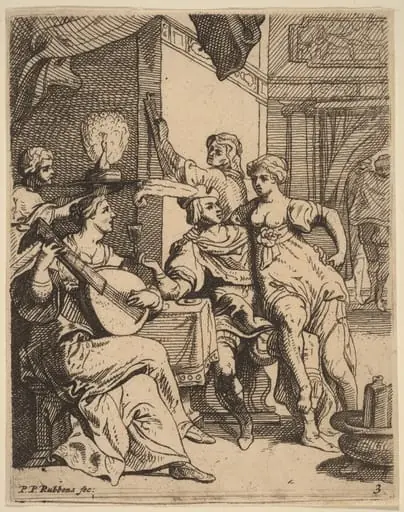 The Prodigal Wasting His Substance in the Tavern