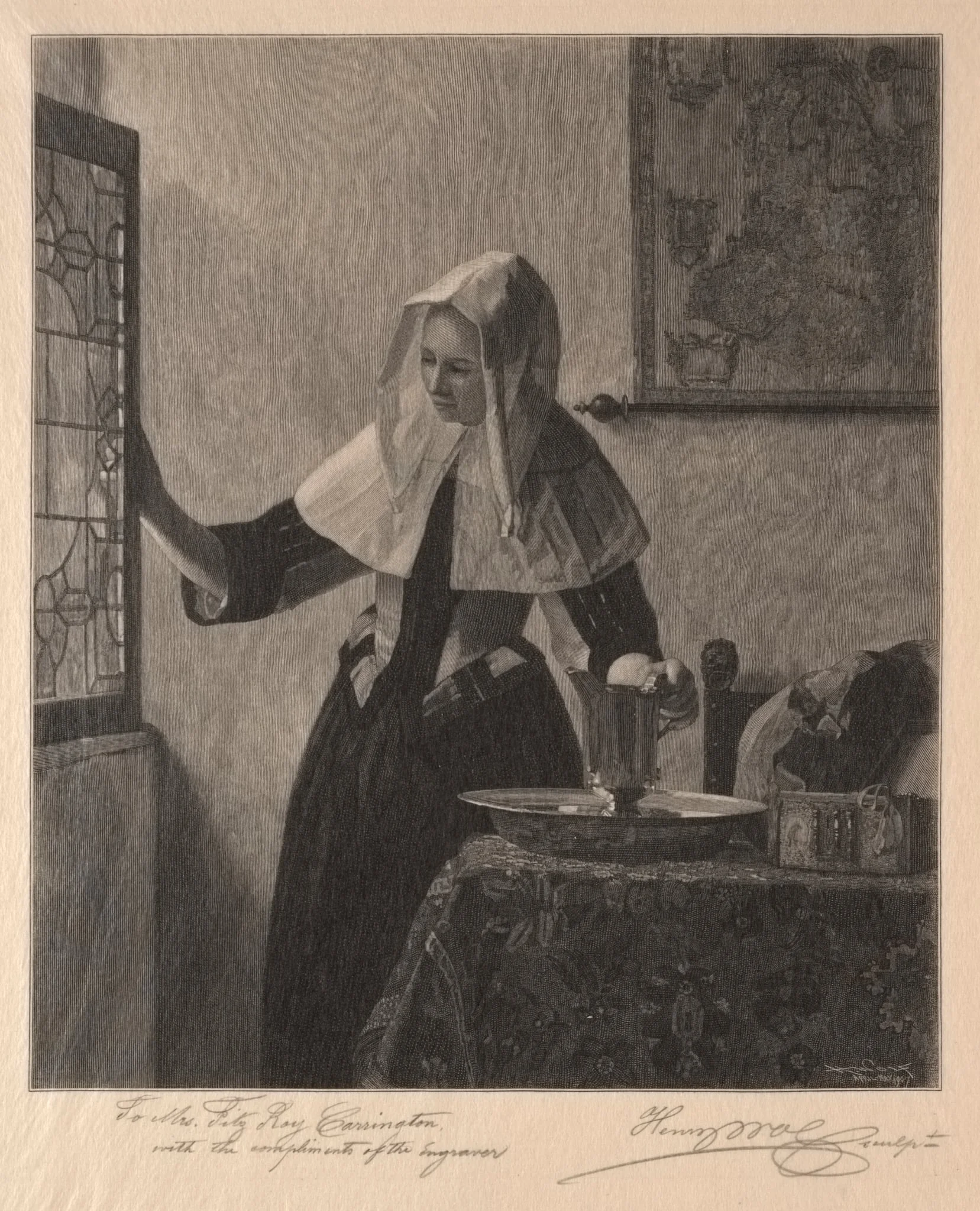 Young Woman at a Window, by Henry Wolf, 1907