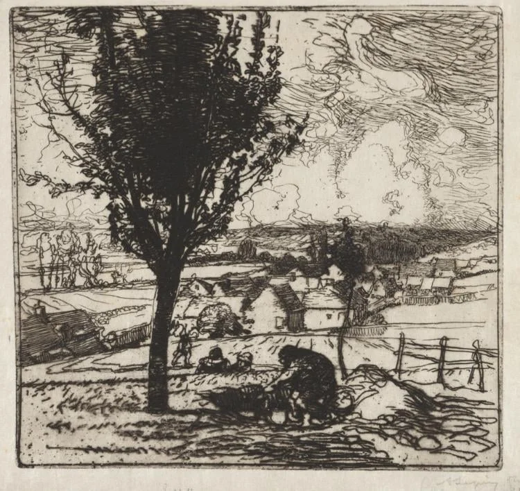 Veu de Jouy-le-Moutier, by Auguste Lepère, 1893