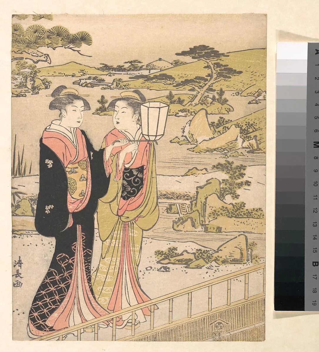 Untitled, by Torii Kiyonaga, ink, 1789