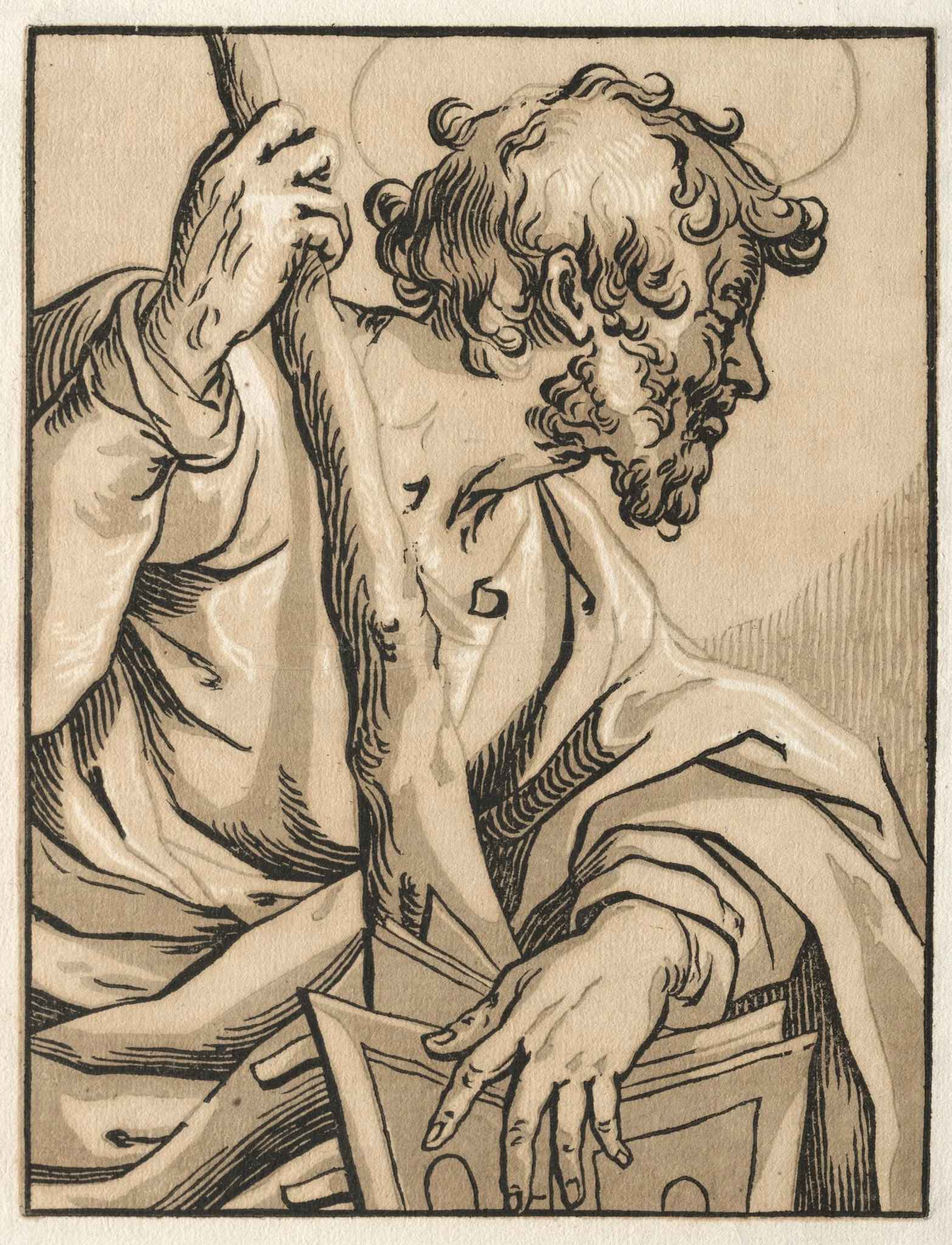 Christ and the Apostles: St. Judas Thaddeus (with the Club), by Ludolph Büsinck, 1604