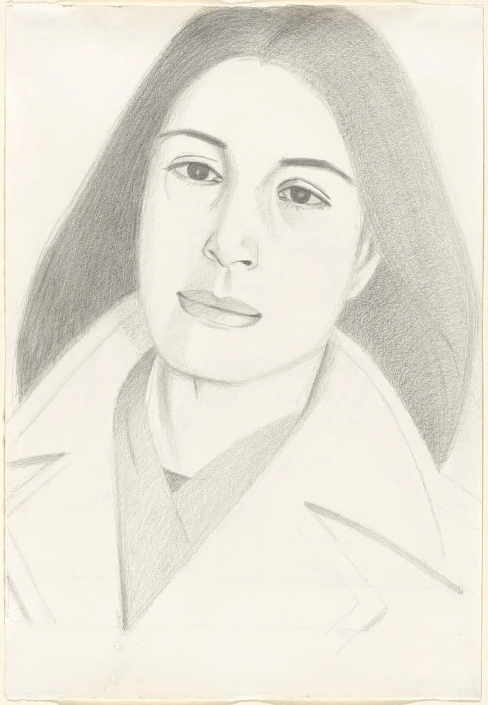 Untitled, by Alex Katz, graphite, 1976