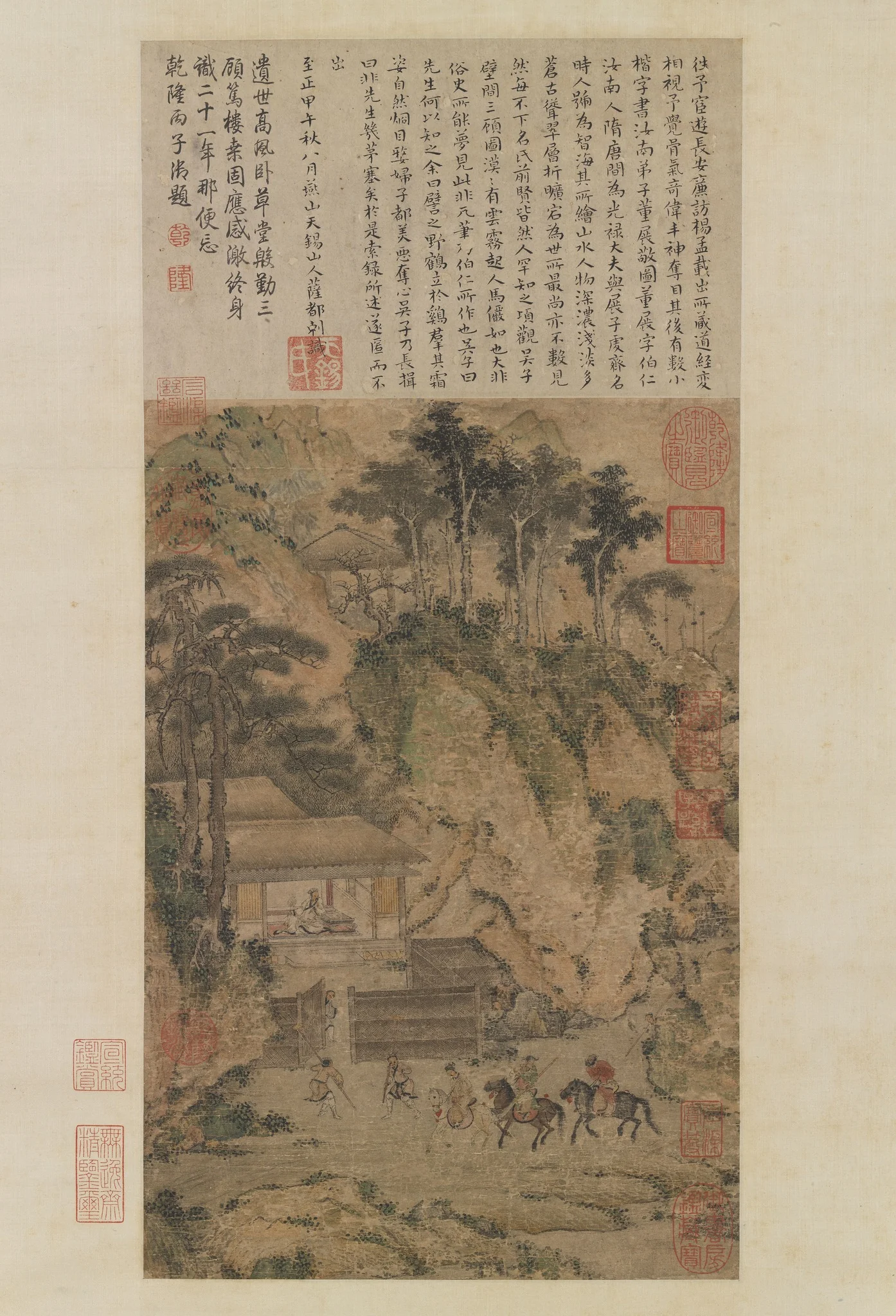 Three Visits to a Thatched Cottage, by Dong Zhan, unspecified
