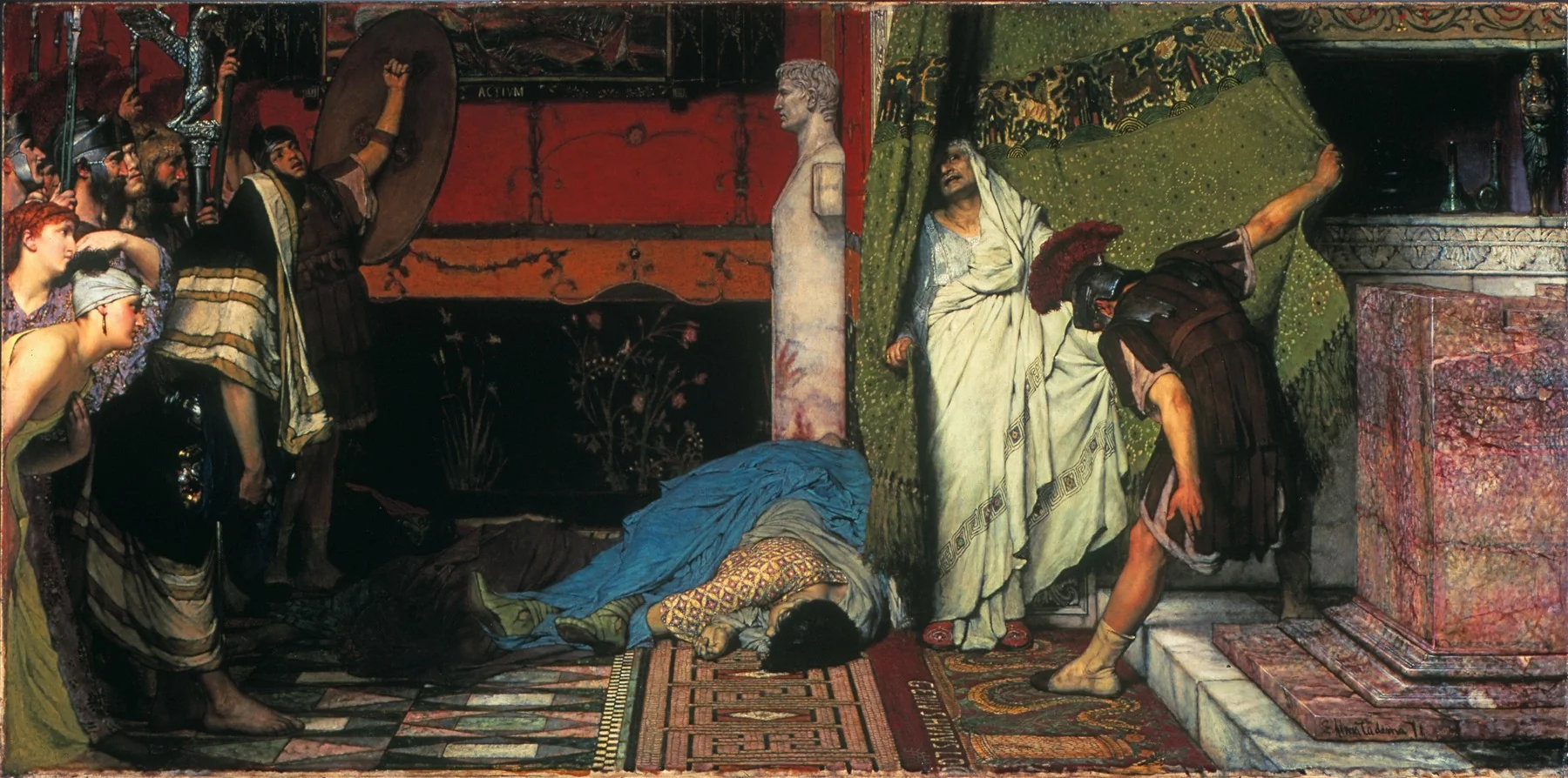 A Roman Emperor (Claudius), by Lawrence Alma-Tadema, oil, 1871