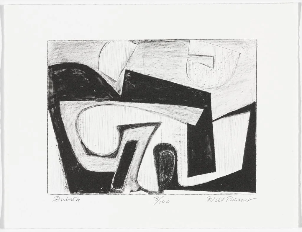 Untitled, by Will Barnet, ink, 1997
