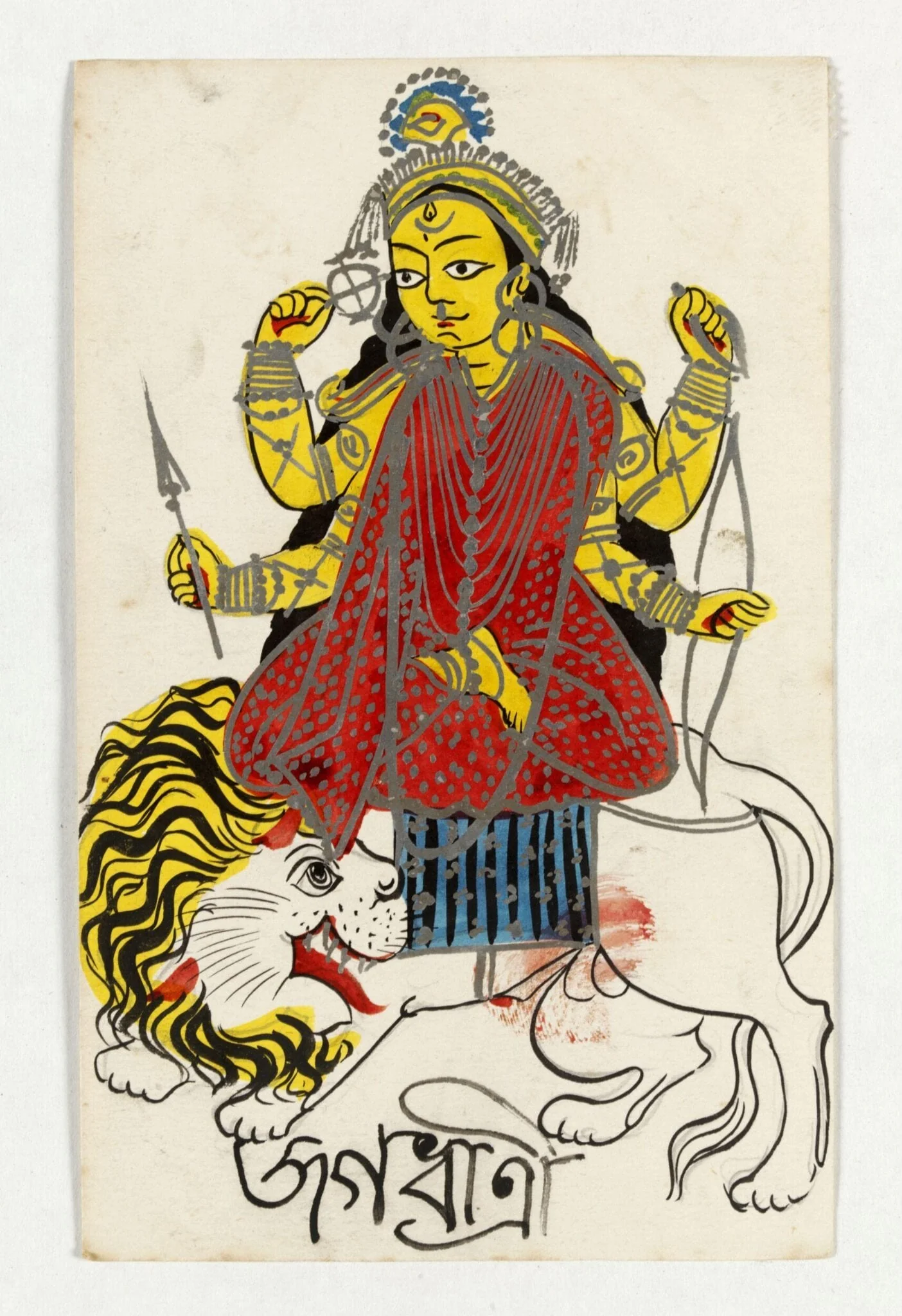 Jagaddhatri, by Unknown, paint, 1890