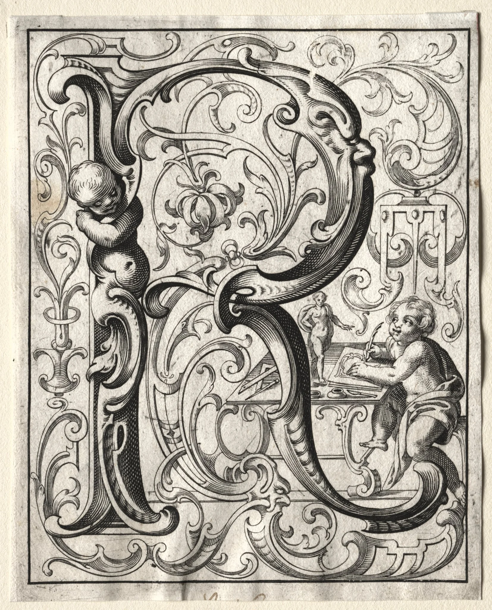 New ABC Booklet:  R, by Lucas Kilian, 1627