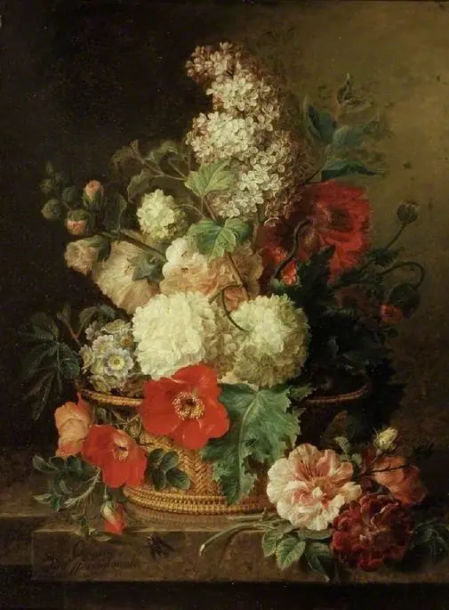 A basket of flowers