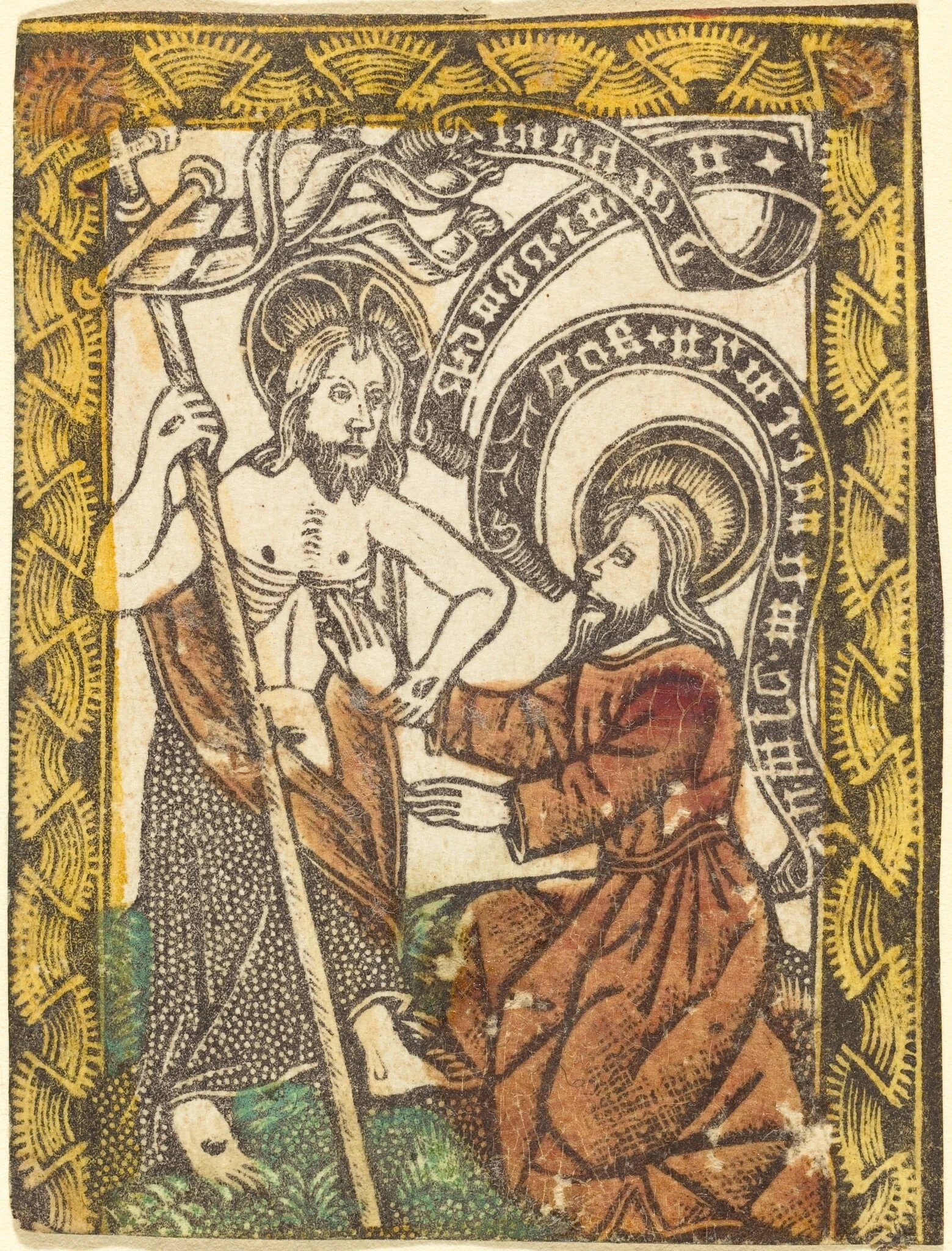 Christ Appearing to Saint Thomas, by German 15th Century, paint, 1470