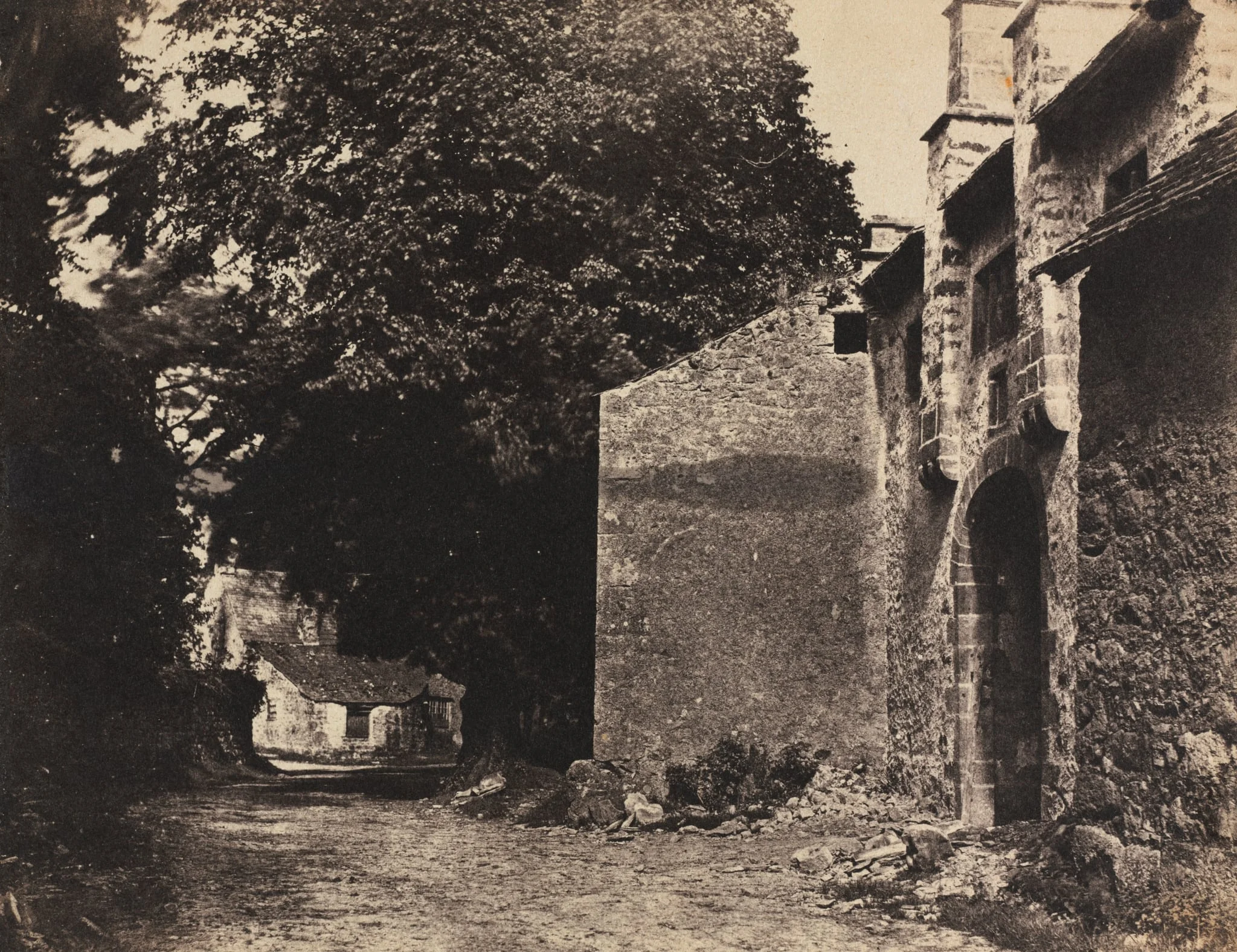 Gateway to Borwick Hall, Lancashire, by Rev. John Richardson Major, 1855