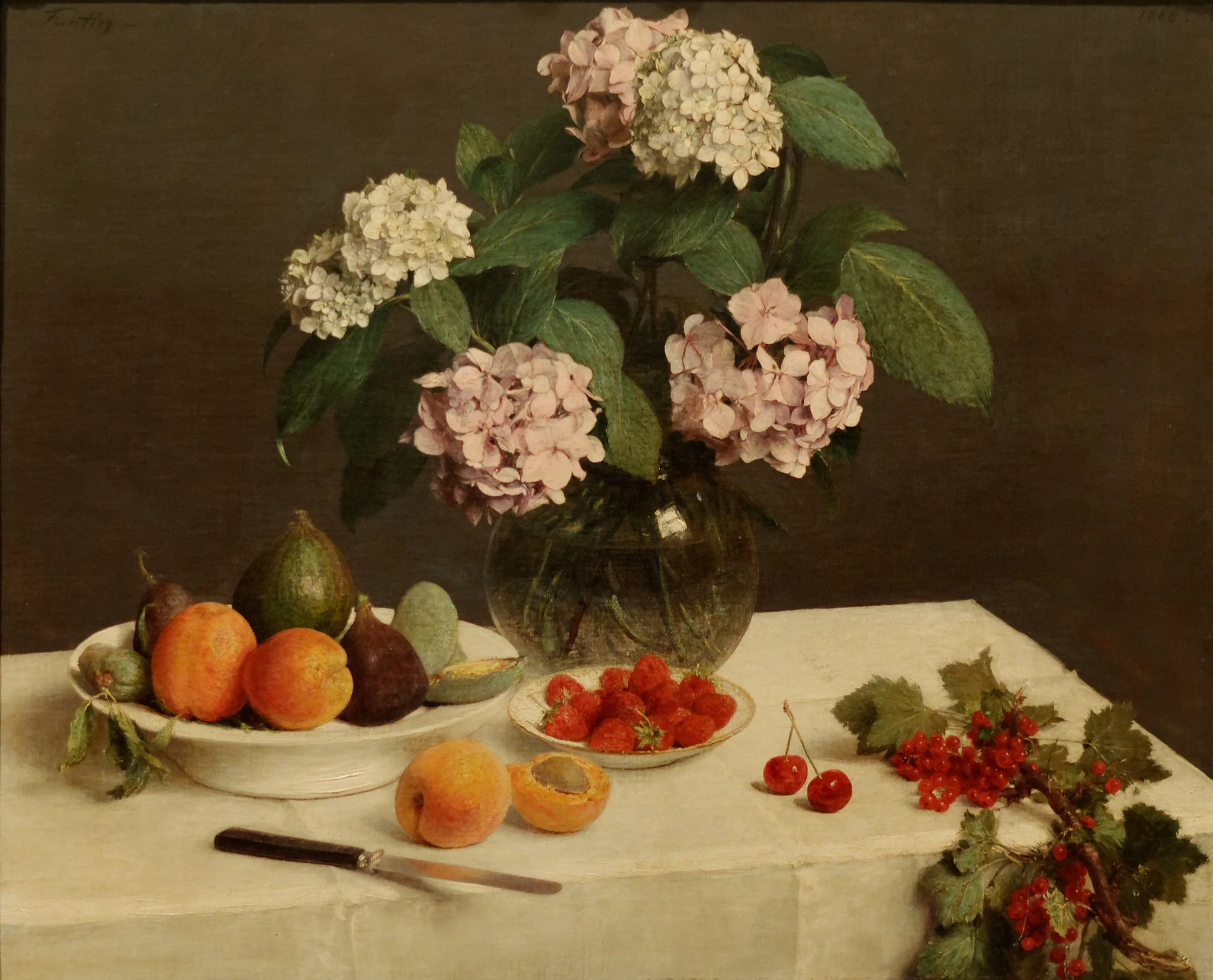La table garnie, by Henri Fantin-Latour, oil, 1866