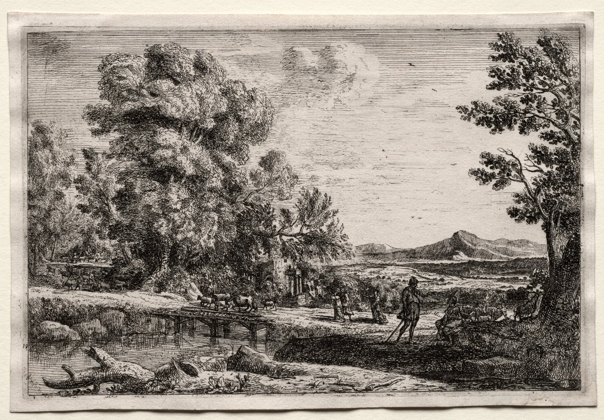 The Wooden Bridge, by Claude Lorrain, 1640