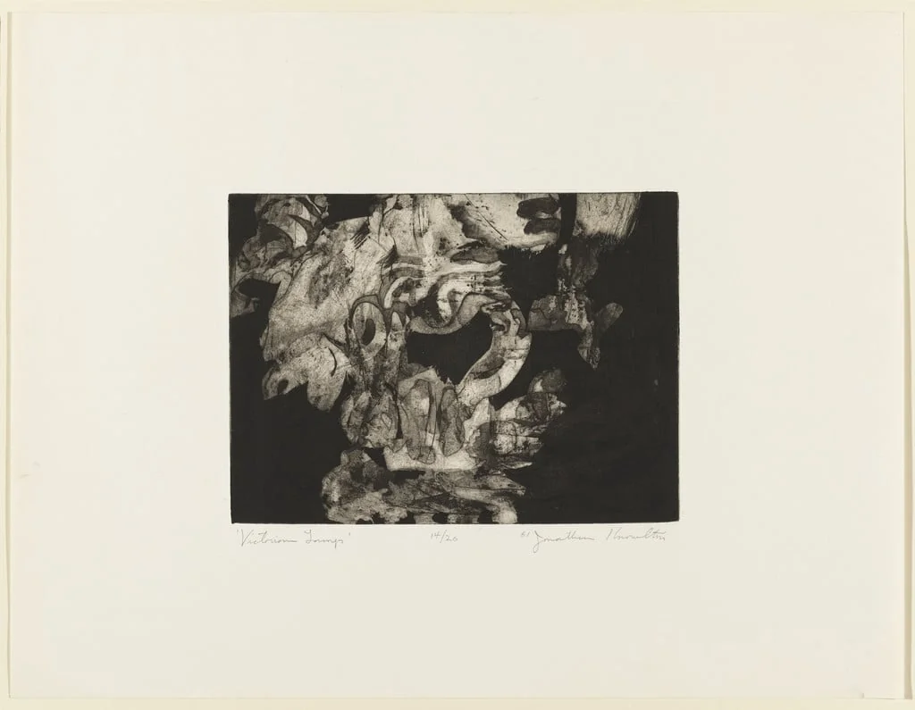 Untitled, by Jonathan Knowlton, ink, 1961