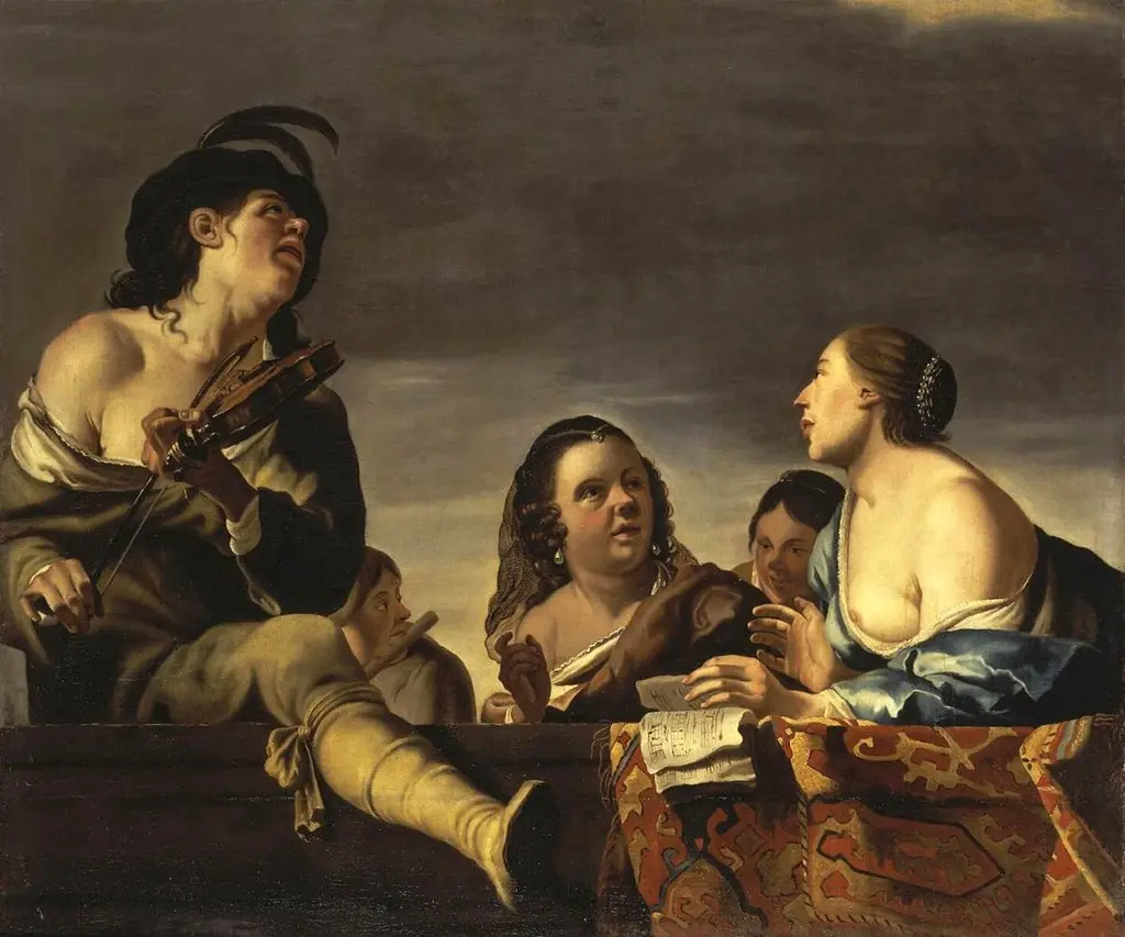 Merry Society with a Violinist