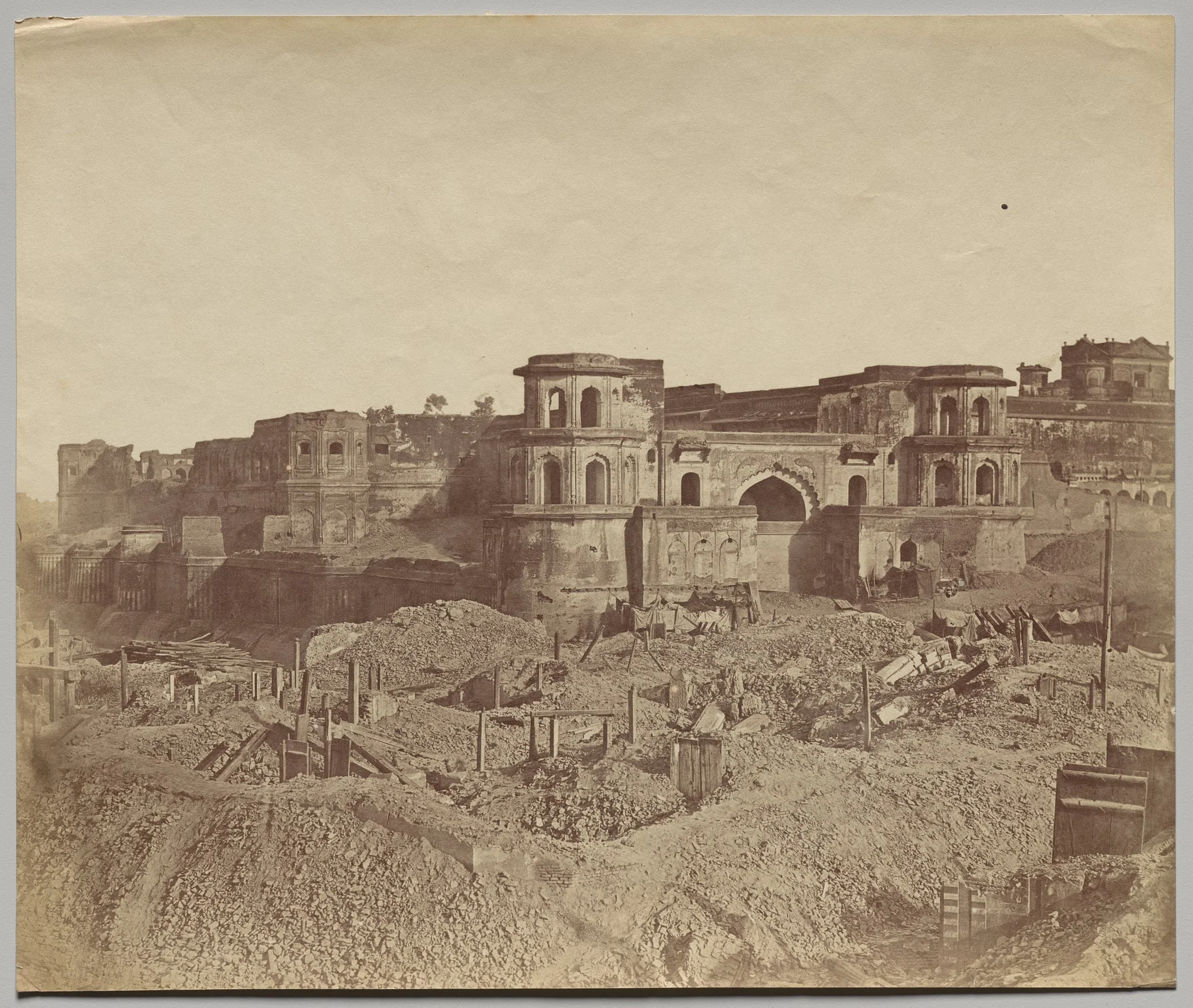 The Mucha Bawn, or the Old Citadel of Lucknow, by Felice A. Beato, 1858
