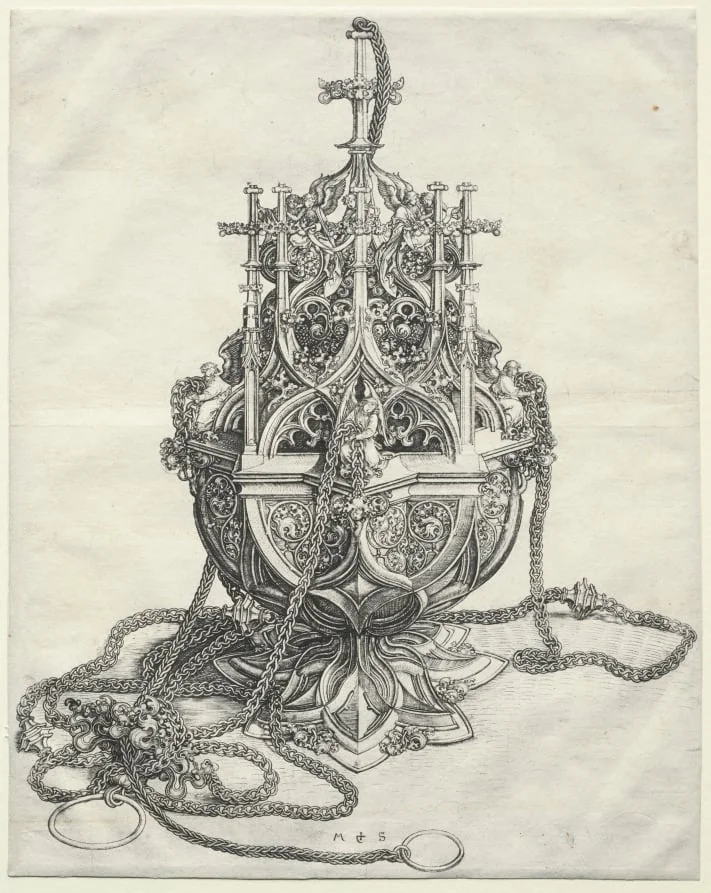 A Censer, by Martin Schongauer, 1485
