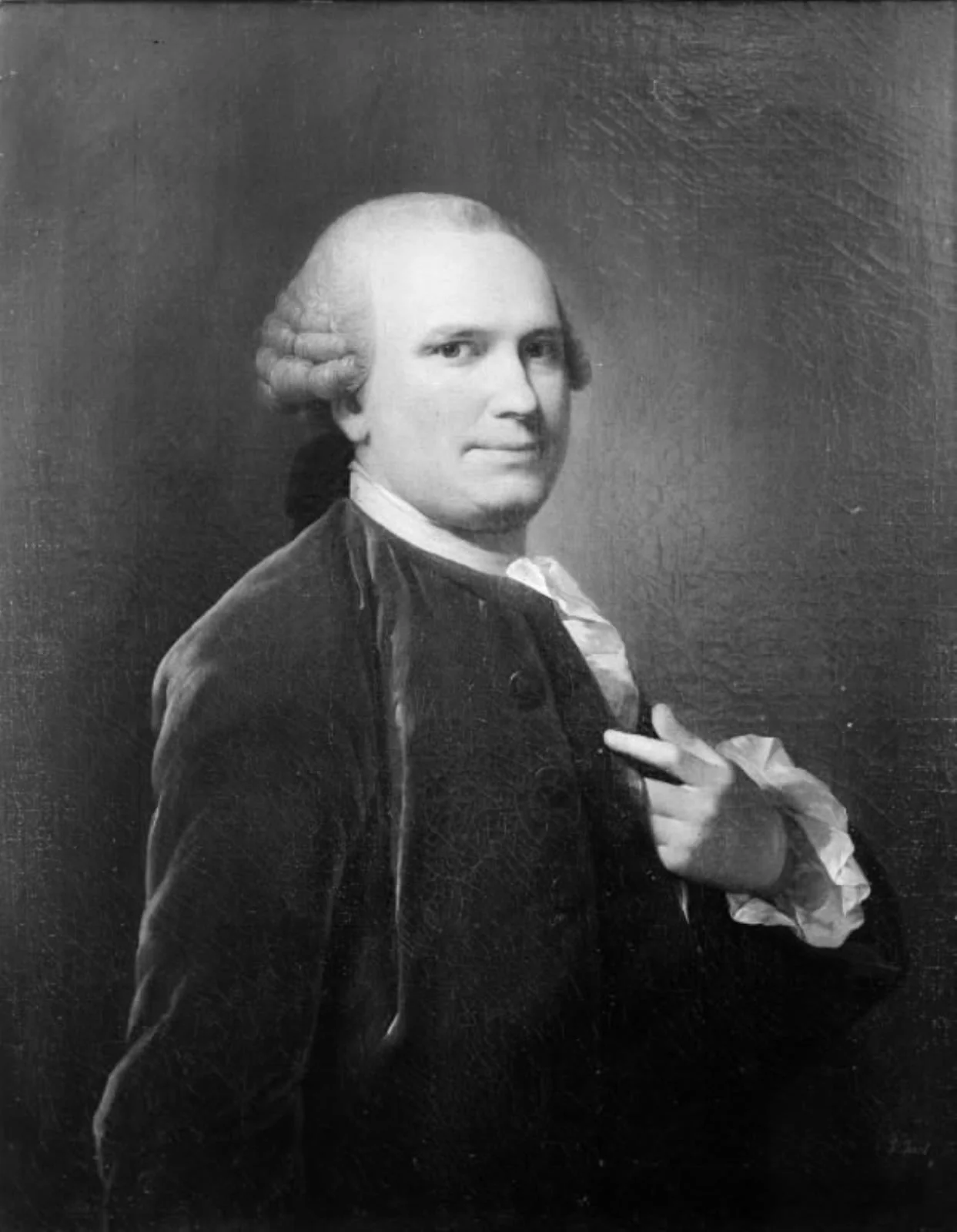 Herreportræt, by Unknown, 1750