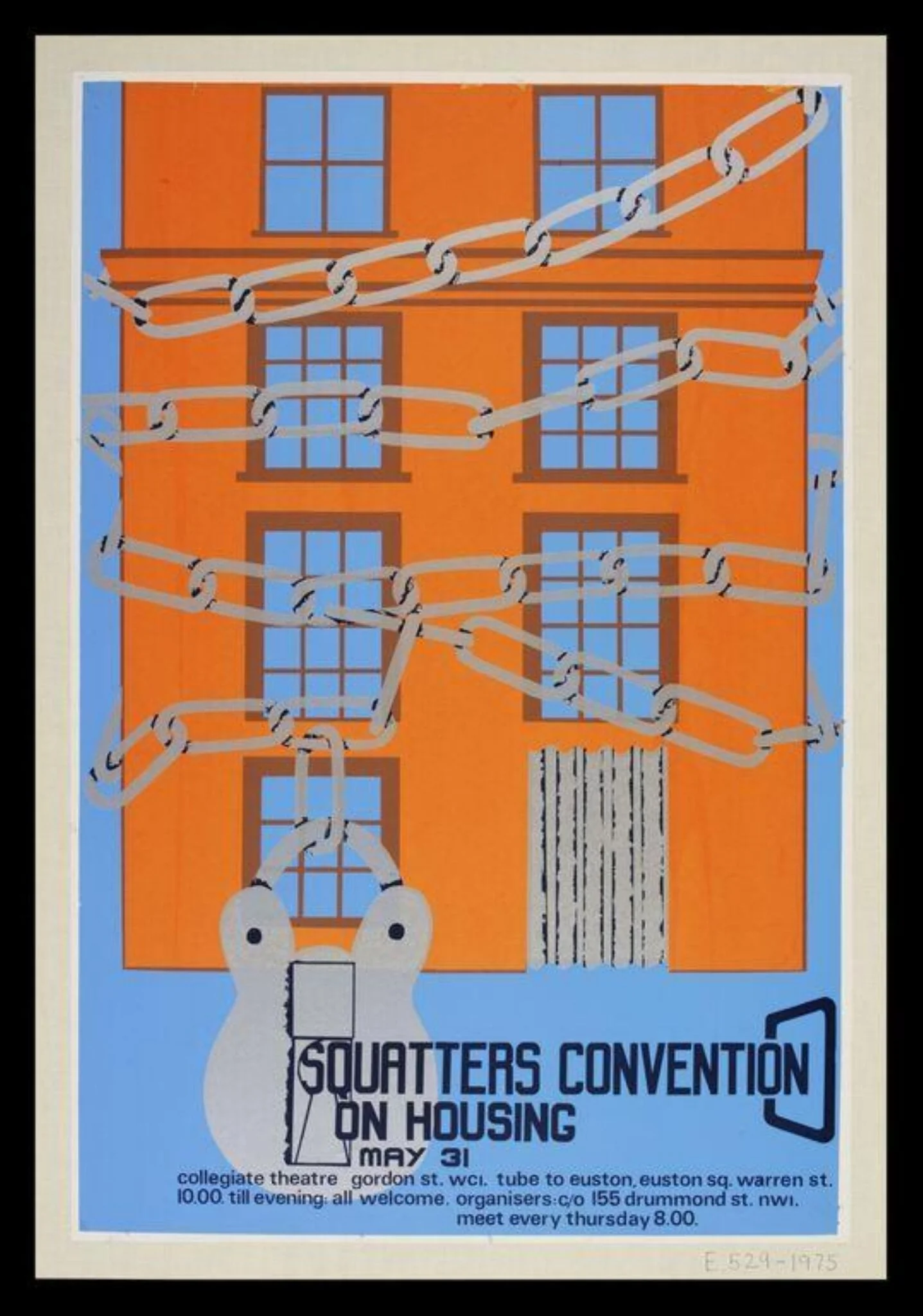 Squatters Convention on Housing, by Martin Walker, 1974